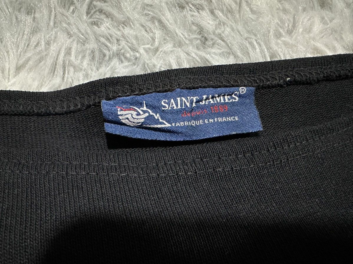 Saint James 🔥Y2K Saint James Solid Black Noir Tee Size US M / EU 48-50 / 2 - 5 Thumbnail