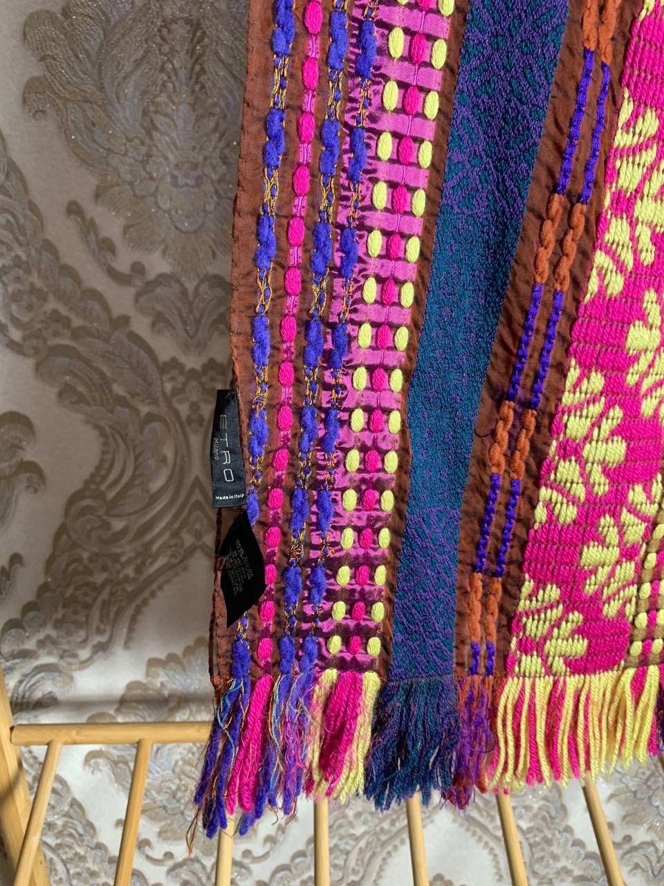 Etro VINTAGE ETRO MILANO ITALIAN DESIGNER SCARVES DELUX Y2K 90s Size ONE SIZE - 5 Thumbnail