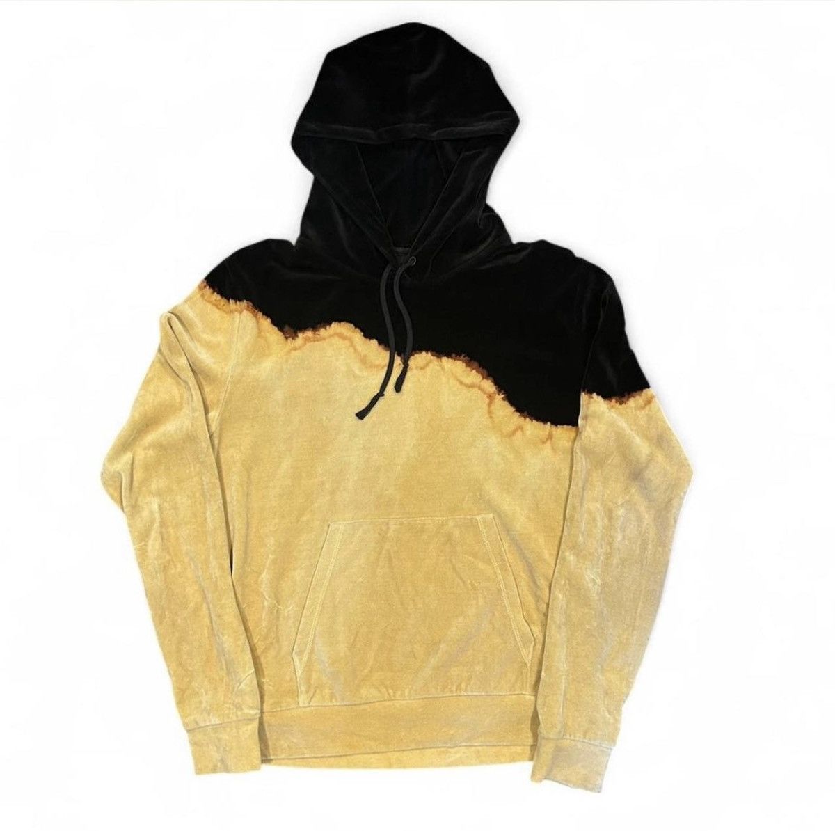 Saint Laurent Paris Saint Laurent Acid Wash Ombré Drip Dye Velvet Velour Hoodie Size US M / EU 48-50 / 2 - 1 Thumbnail