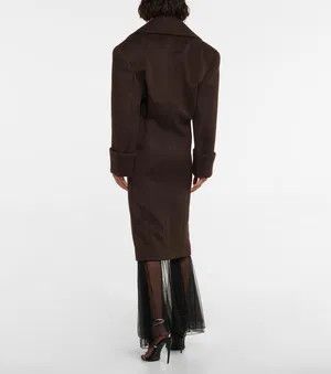 Saint Laurent Paris o1bcso1str1124 Coat in Coffee Size XS / US 0-2 / IT 36-38 - 5 Thumbnail
