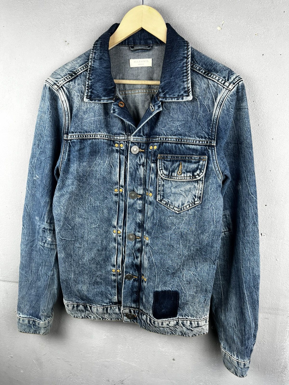Allsaints Allsaints denim distressed jacket Size US M / EU 48-50 / 2 - 1 Thumbnail