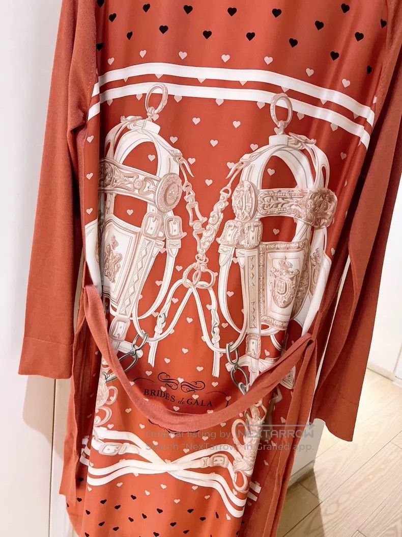 Hermes Hermes Twillaine Silk Printed Bathrobe Cardigan Size XS / US 0-2 / IT 36-38 - 7 Thumbnail