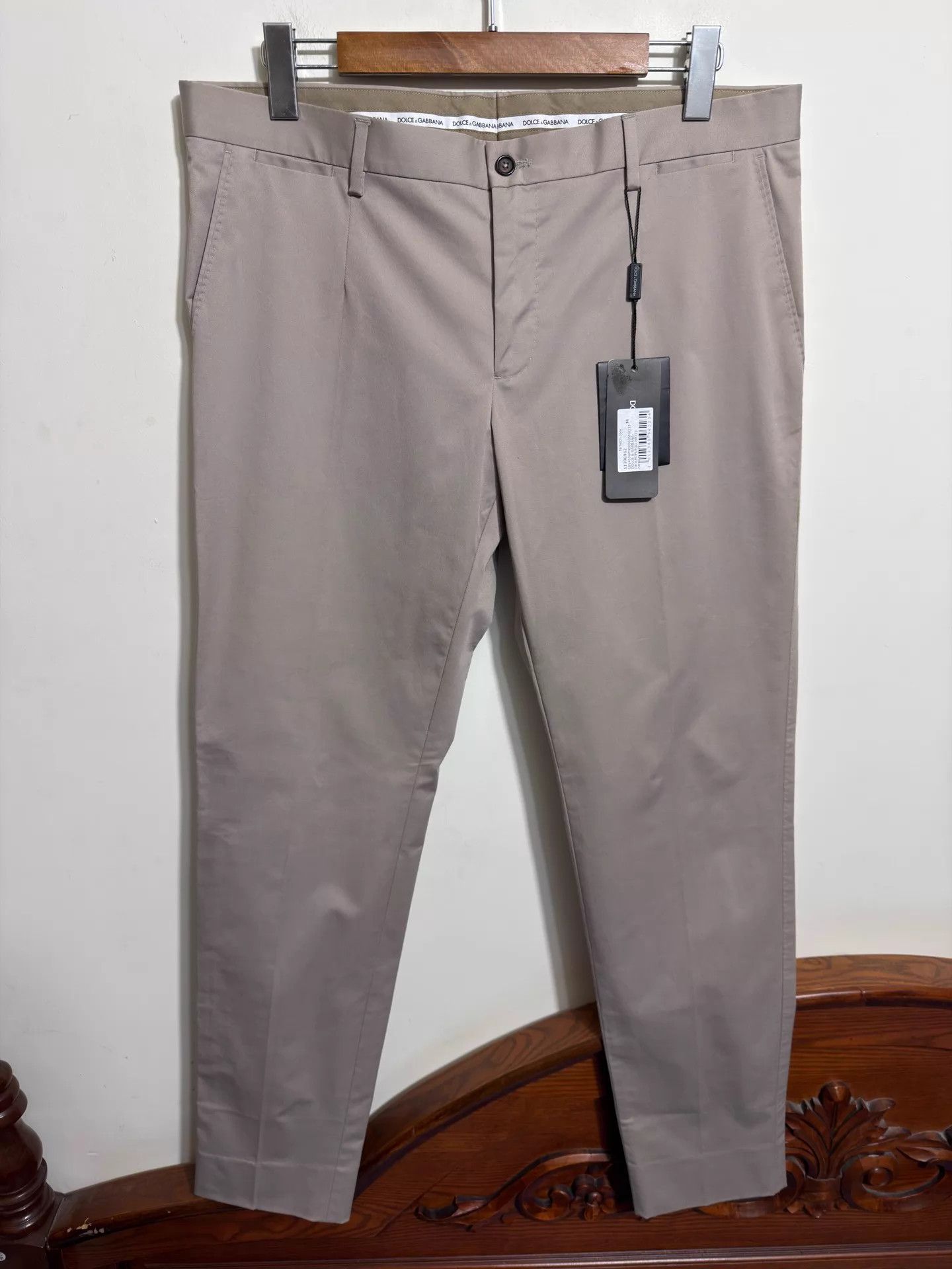 Dolce & Gabbana Dolce&Gabbana Slim Fit Khaki Casual Pants 52 Size US 36 / EU 52 - 1 Thumbnail