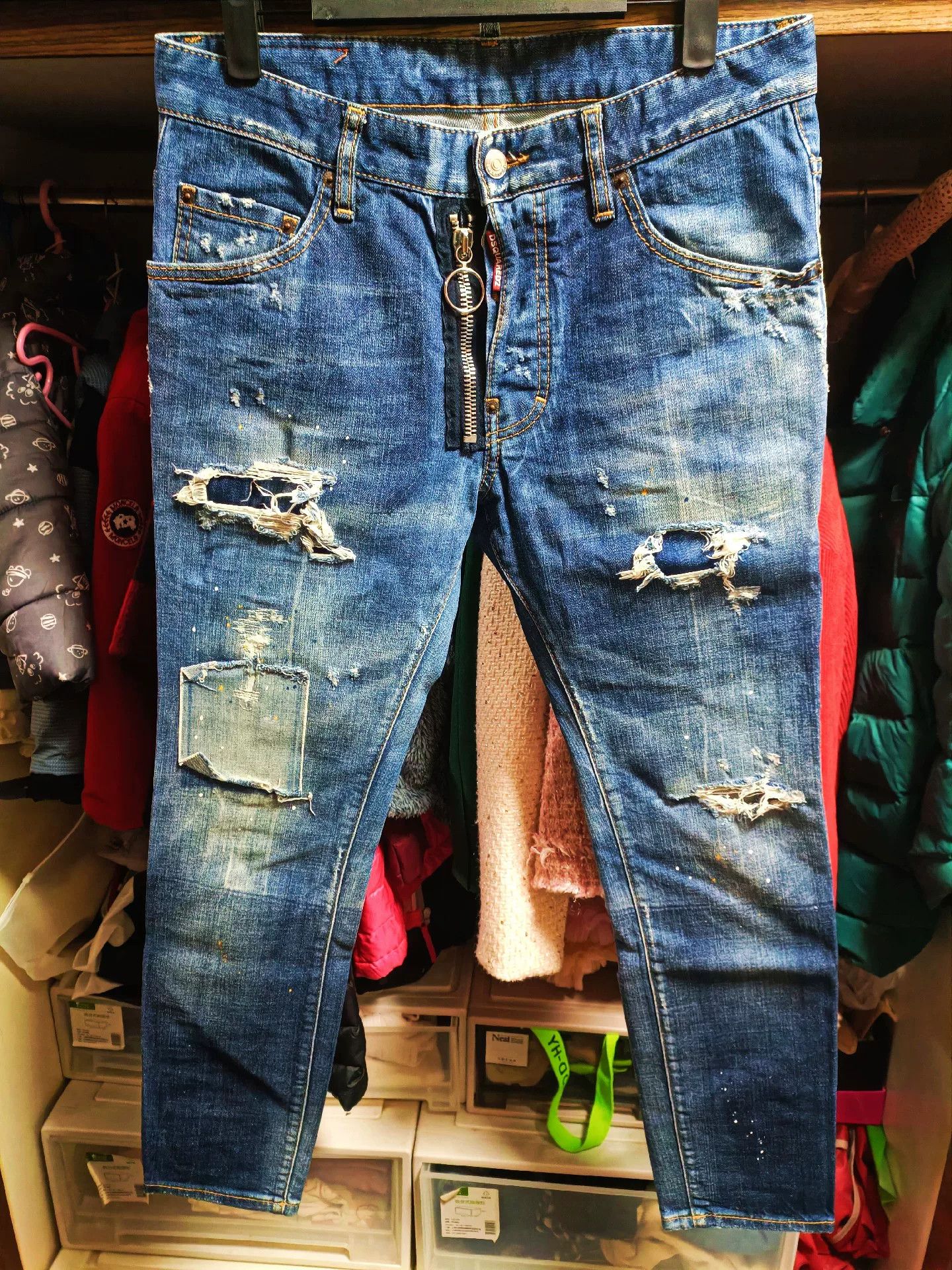 Dsquared2 Dsquared2 Skater Jean with Outer Zip Ring Size US 30 / EU 46 - 1 Thumbnail