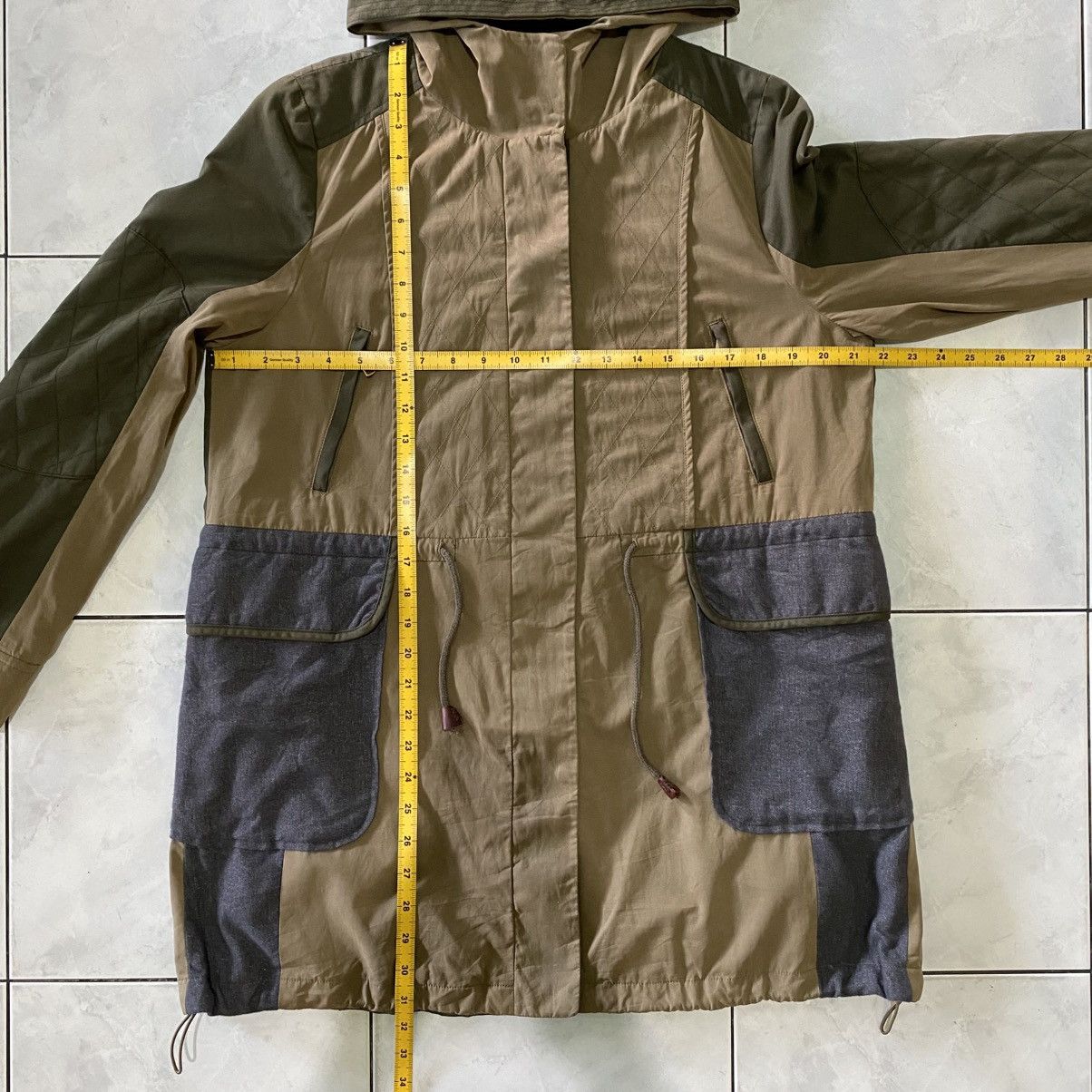 Japanese Brand Us N Them Utility Hooded Jacket Colorblock Outdoor Military Size US XL / EU 56 / 4 - 19 Thumbnail