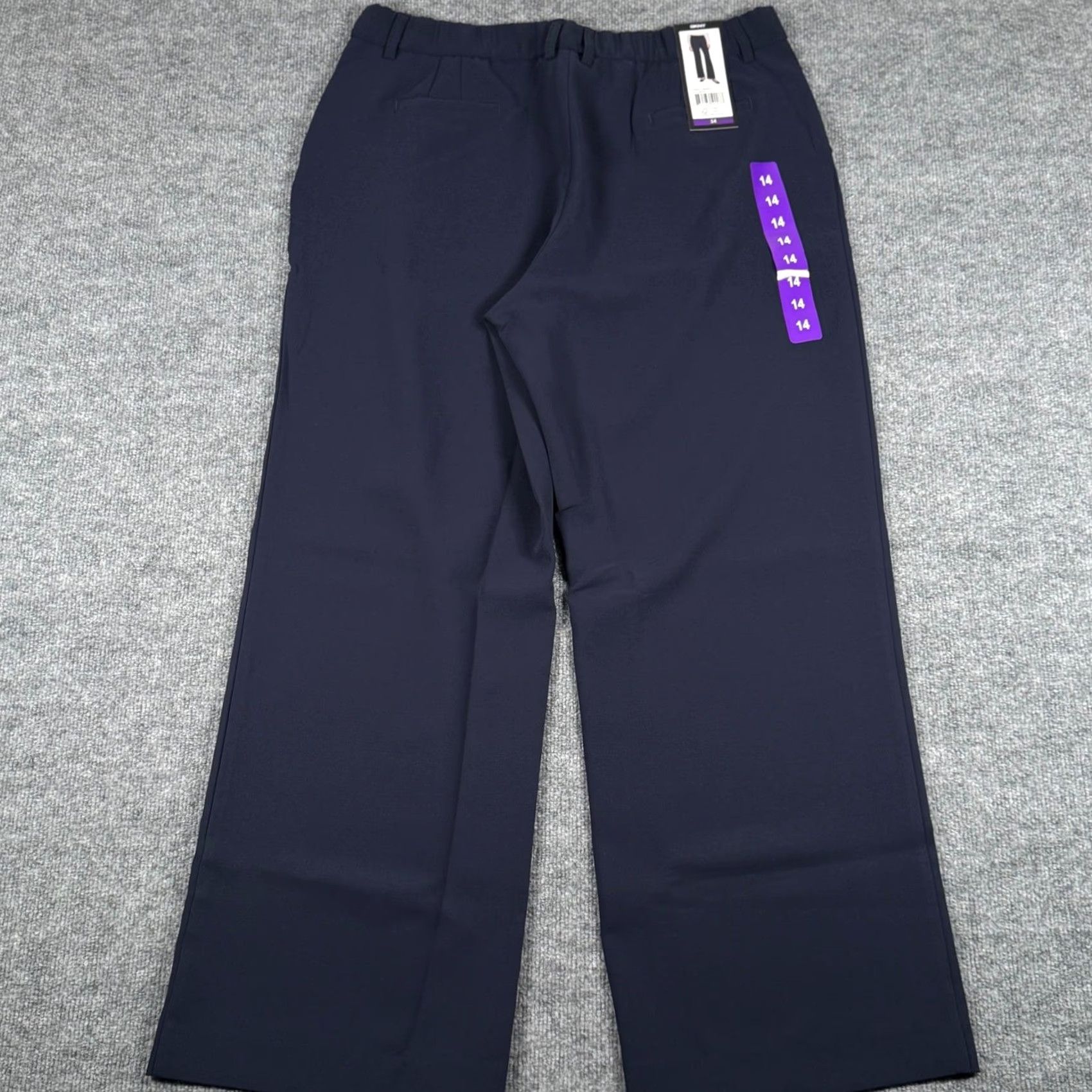 DKNY DKNY Women 14 Navy Blue Wide-Leg Dress Pants Career Workwear Office NWT Size 36" / US 14 / IT 50 - 5 Thumbnail