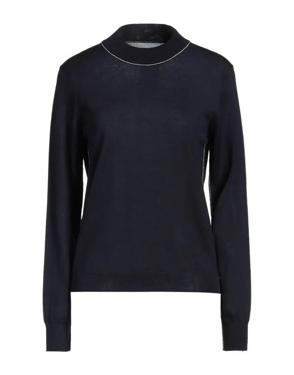 Maison Margiela o1y0625 Crewneck Sweater in Midnight Blue Size S / US 4 / IT 40 - 1 Thumbnail
