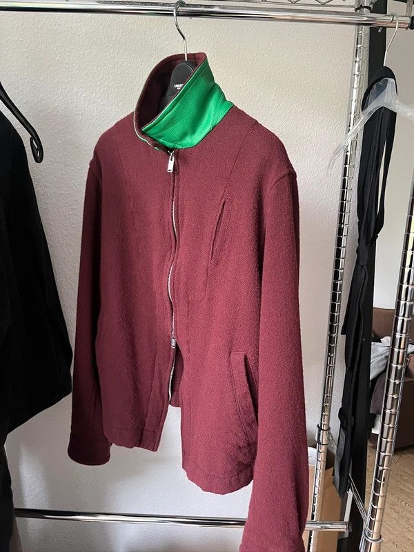 John Undercover Undercover AW23 Felted Wool Jacket with Leather Collar Size US S / EU 44-46 / 1 - 4 Thumbnail