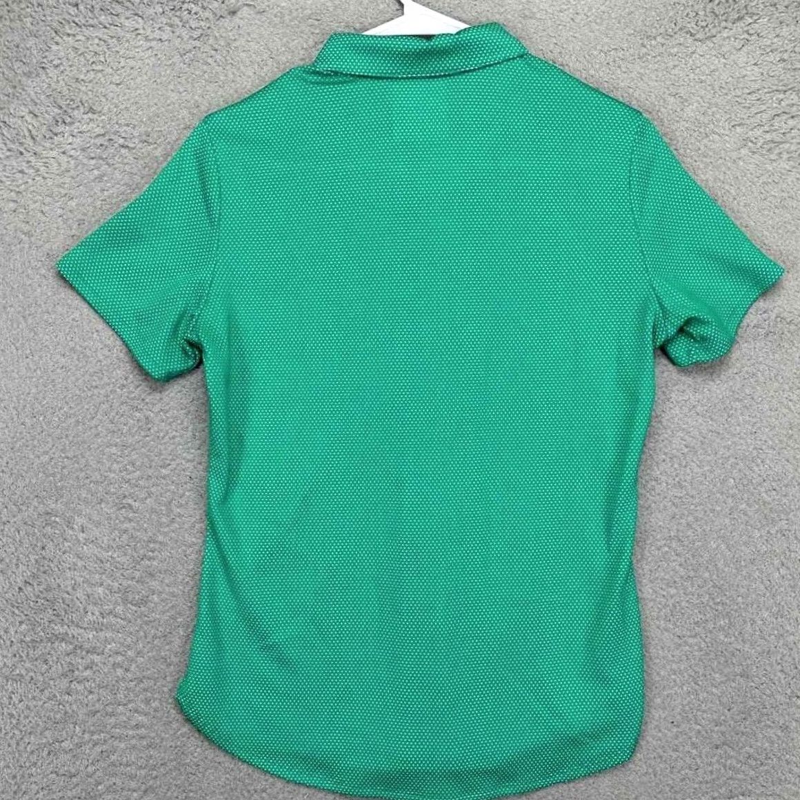 Adidas Adidas Womens Medium Green Dots Golf Athletic Rugby Short Sleeve Polo Shirt Logo Size M / US 6-8 / IT 42-44 - 3 Thumbnail