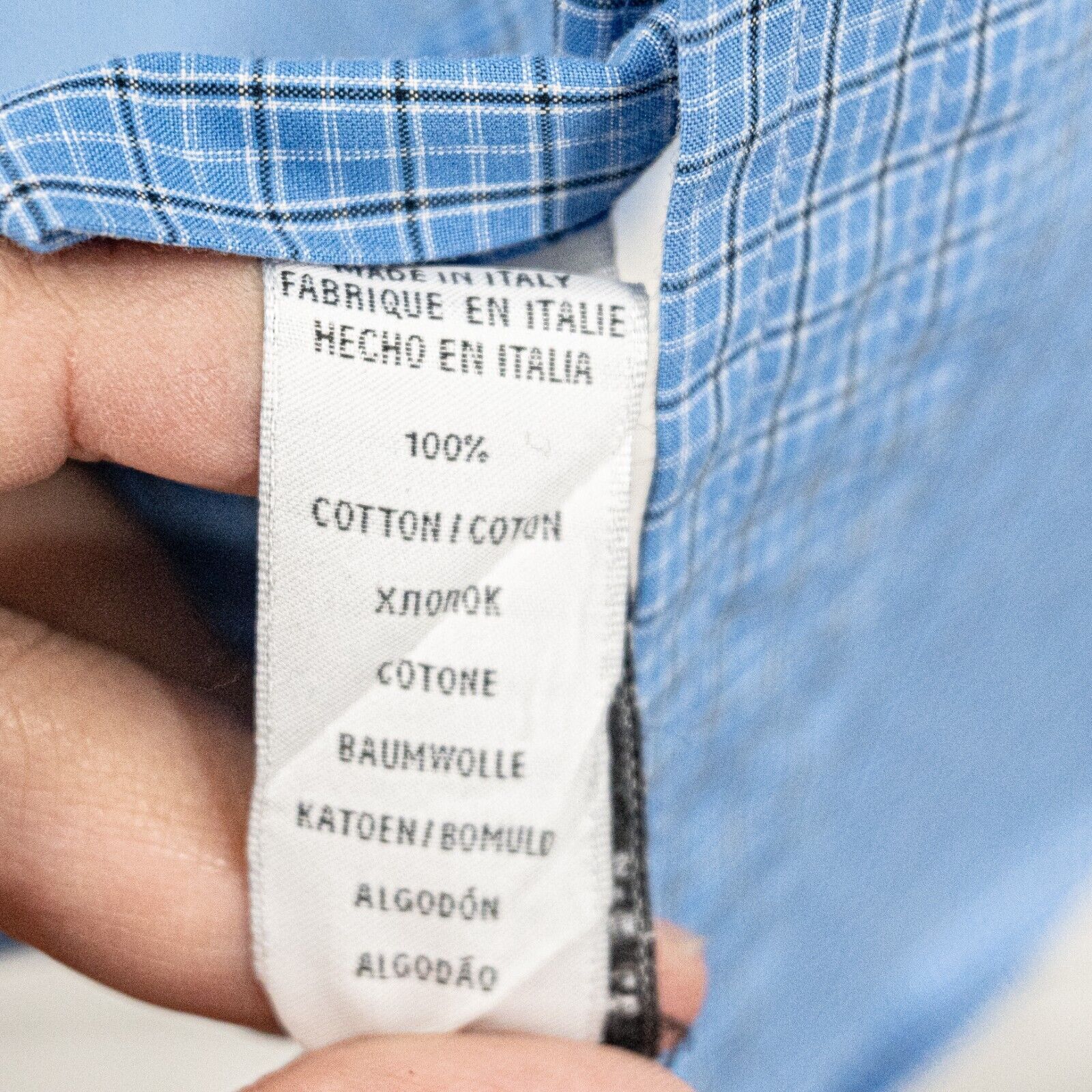 Ralph Lauren Black Label Ralph Lauren Black Label Button Down Shirt in Blue grid Size US M / EU 48-50 / 2 - 5 Thumbnail