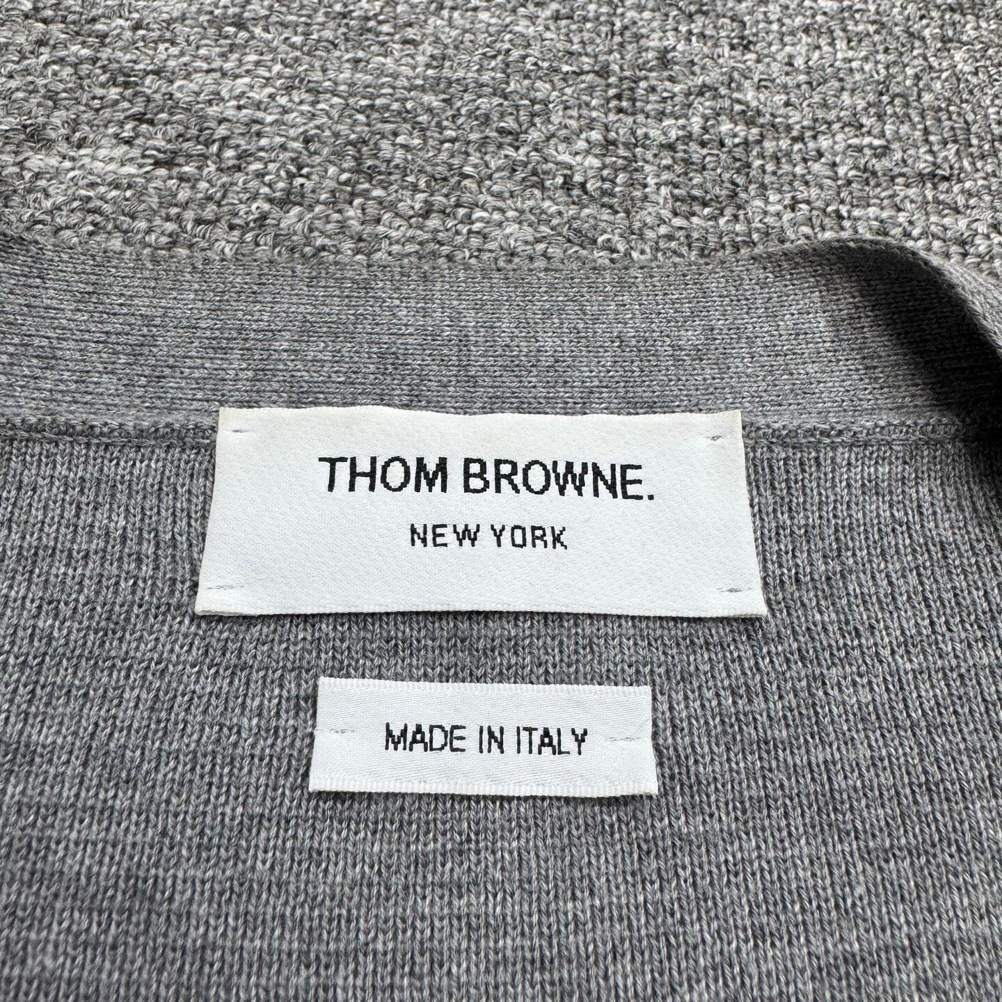 Thom Browne thom browne knitted cardigan in gray. Size US L / EU 52-54 / 3 - 3 Thumbnail
