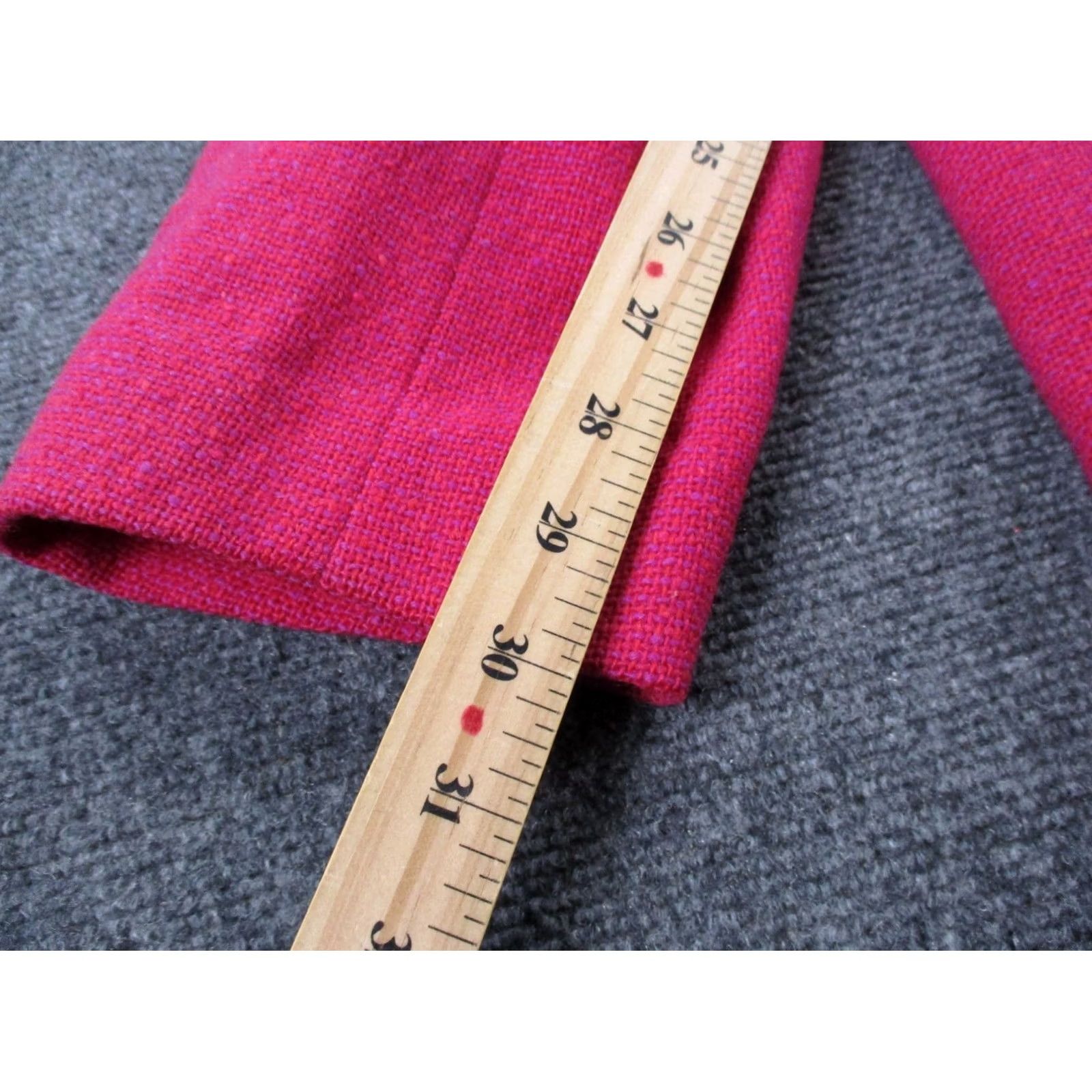 Pendleton VINTAGE Pendleton Jacket Womens Blazer 40 Wool Tweed One-Button Pink Wool USA Made 90s Women Blazer Size S / US 4 / IT 40 - 7 Thumbnail