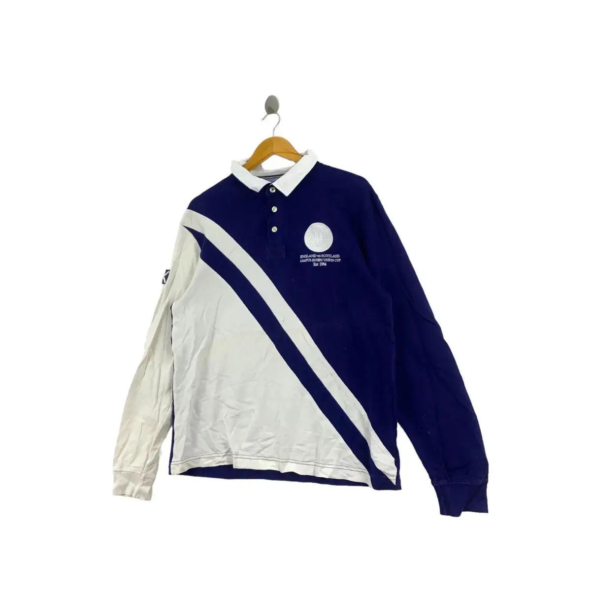 Zara ZARA MAN England Vs Scotland Campus Rugby Union Cup Est 1984 Size US XXL / EU 58 / 5 - 7 Thumbnail