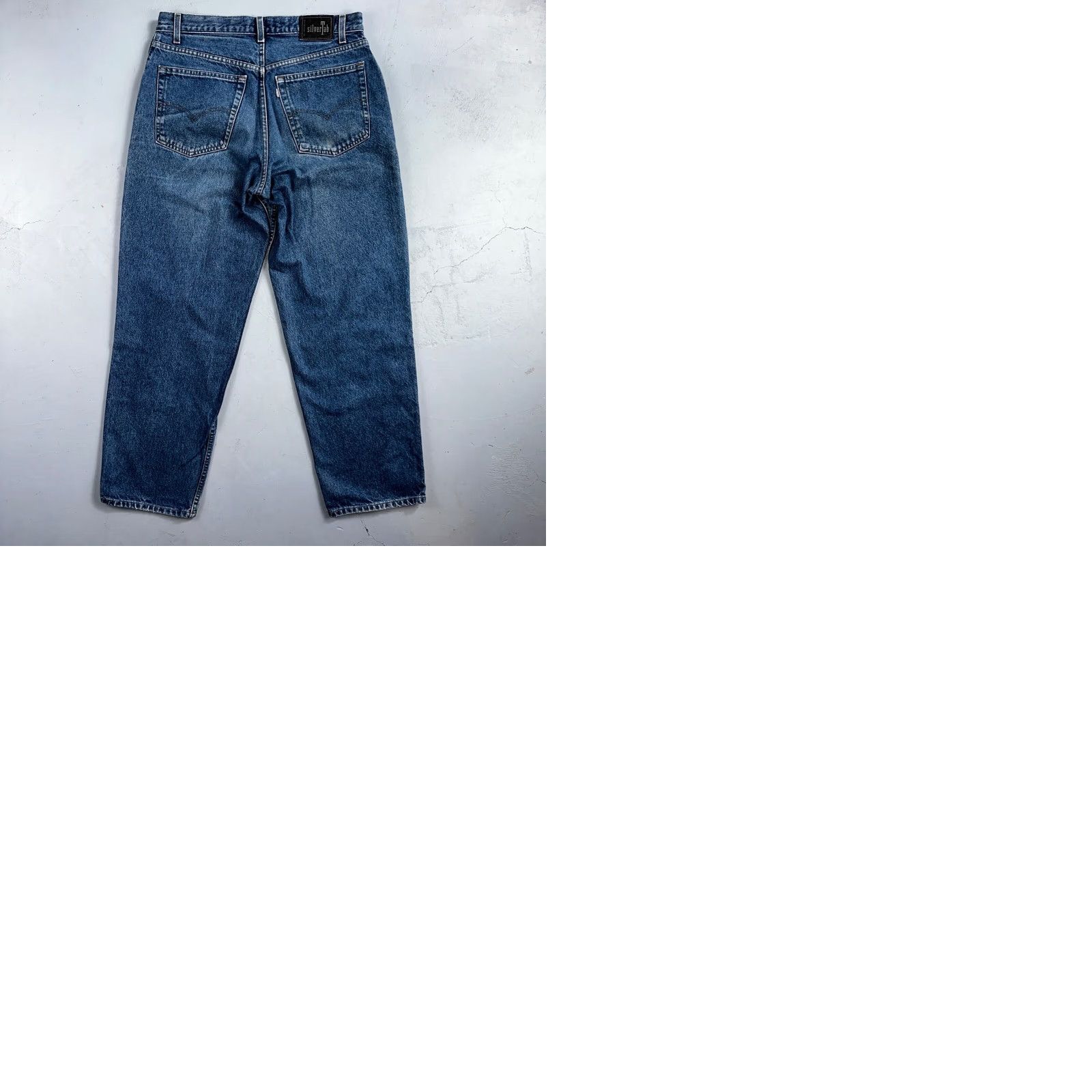 Levi's VINTAGE Levi's Silvertab Levis SilverTab 90s Baggy Denim Jeans Blue 35x32 Mens Jeans Wide-Leg 90s Theme Pockets Size US 35 - 11 Thumbnail
