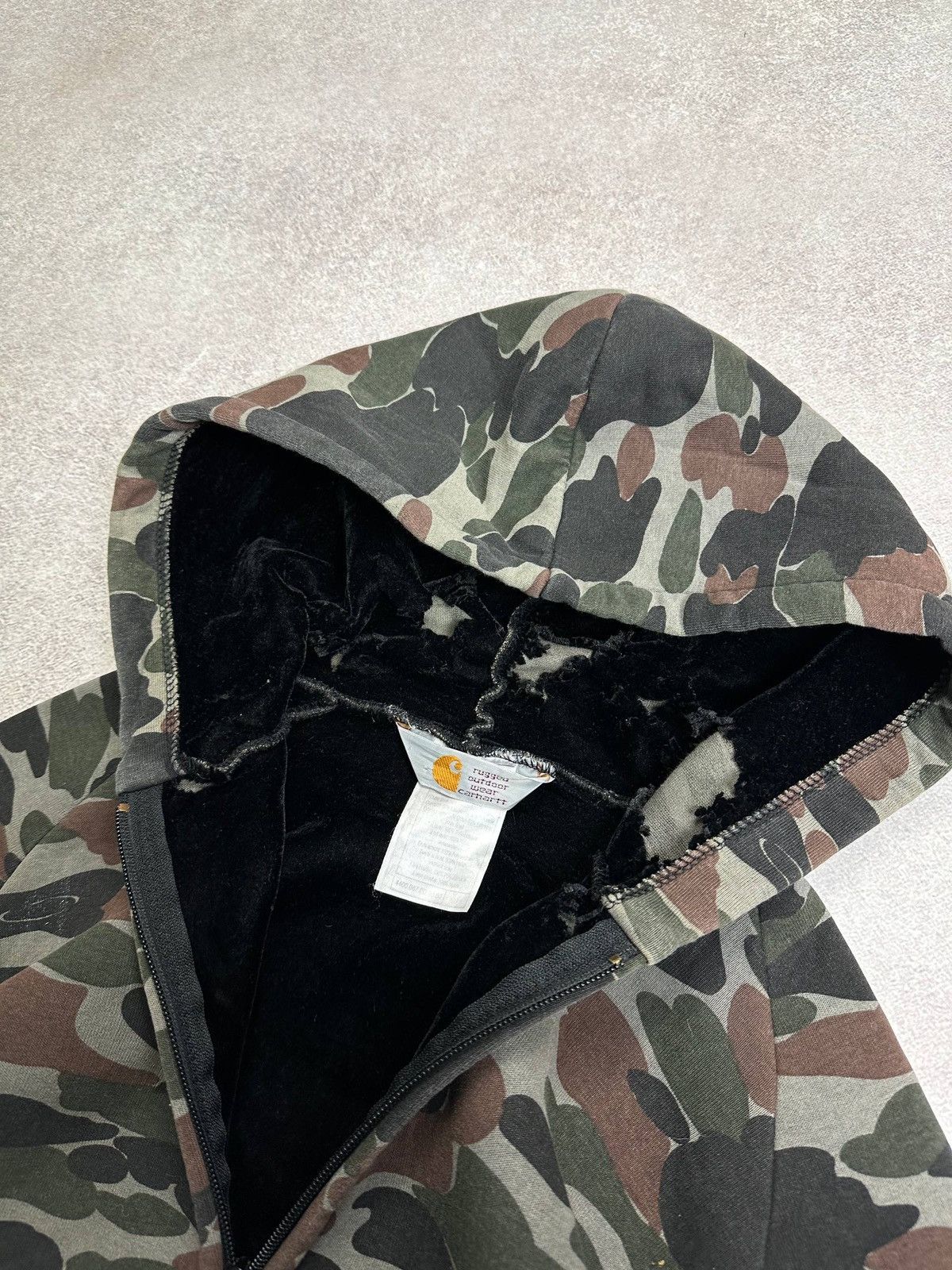 Carhartt Vintage Carhartt Camo Active Zip Hoodie M Size US M / EU 48-50 / 2 - 8 Thumbnail