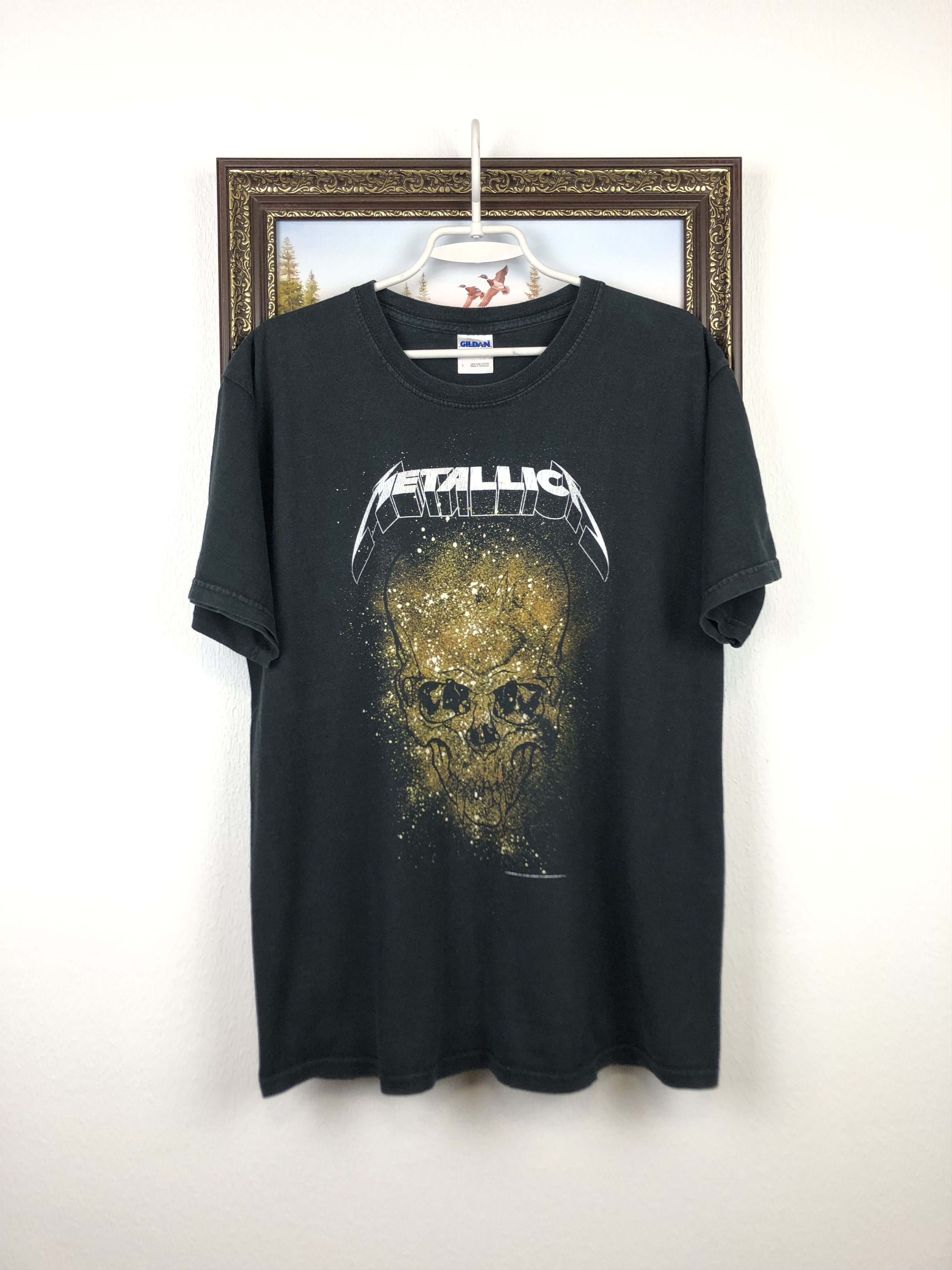 Band Tees Vintage Metallica Band Shirt Tee Black Over Print Rare Hype Size US M / EU 48-50 / 2 - 1 Thumbnail