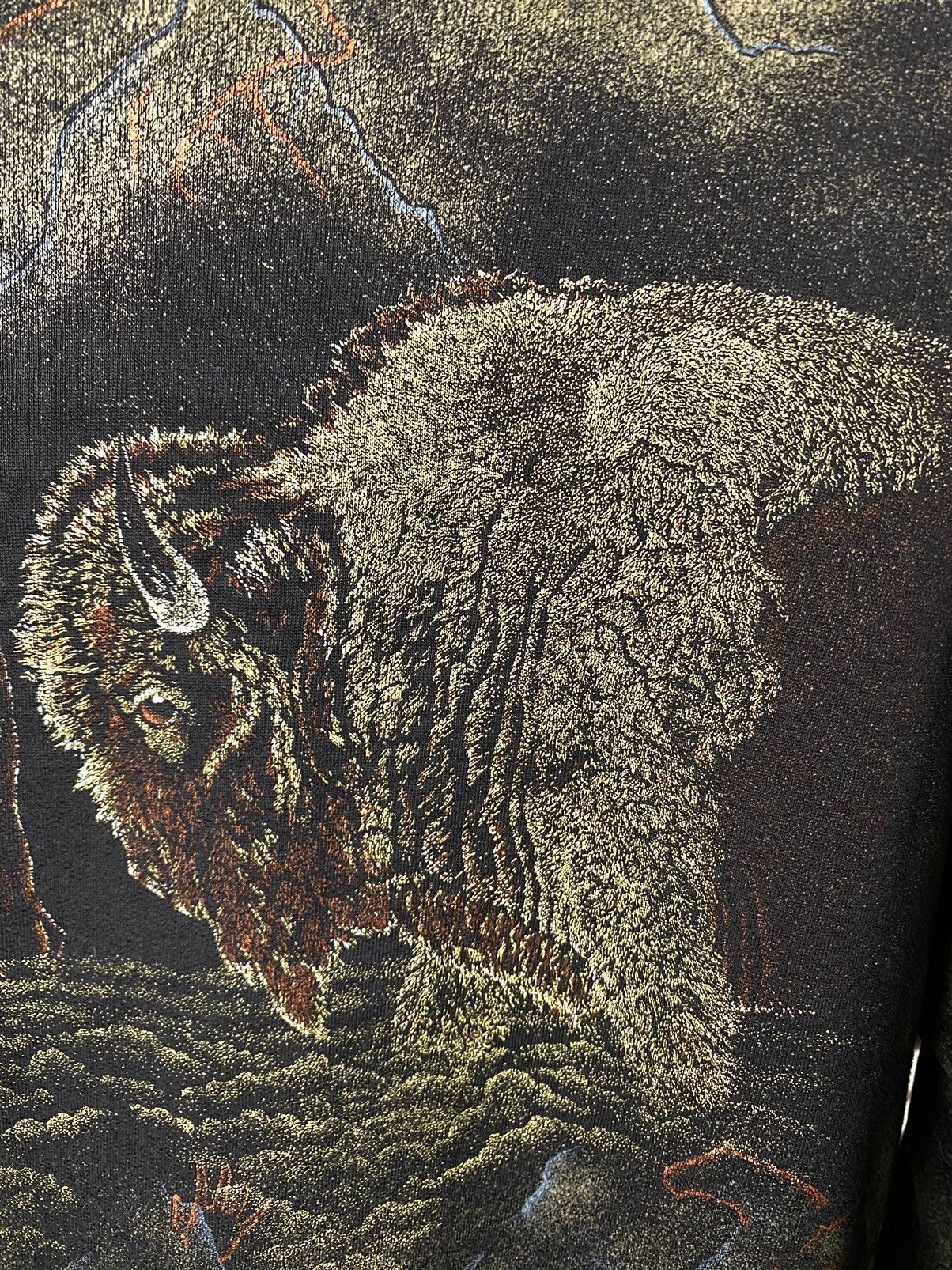 Vintage 90’s American Vintage Buffalo Full Print Sweatshirt Supreme Size US M / EU 48-50 / 2 - 11 Thumbnail