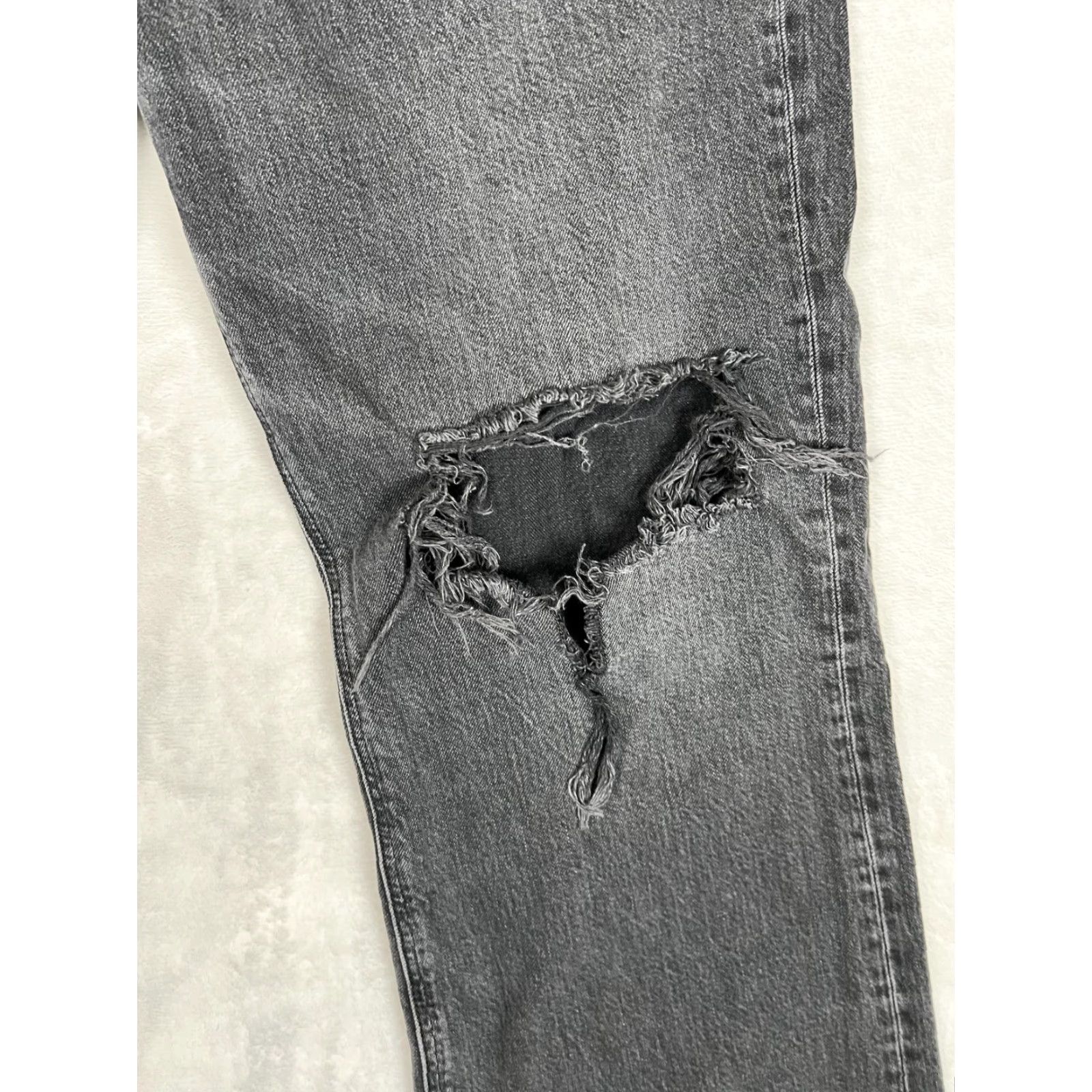 American Eagle Outfitters VINTAGE American Eagle Outfitters Jeans Women 16 Long Charcoal Wash 90s Bootcut Distressed Denim Size 38" / US 16 / IT 52 - 3 Thumbnail