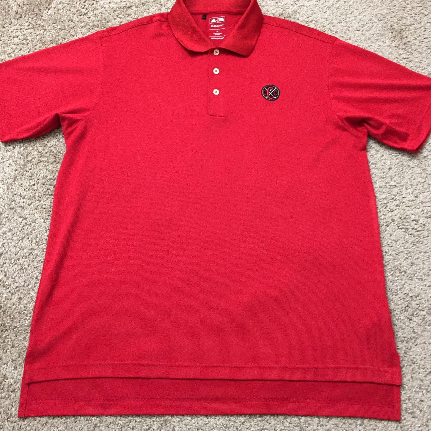 Adidas Adidas Climalite Polo Shirt Mens Medium Red Short Sleeve Shirt Size US M / EU 48-50 / 2 - 5 Thumbnail