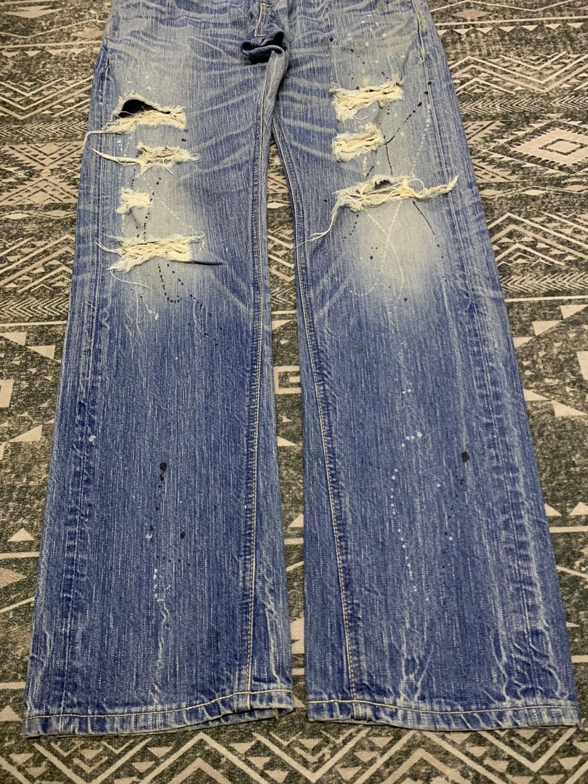Edwin 90s EDWIN 503 BLUE TRIP DISTRESSED PANT Size US 31 - 3 Thumbnail