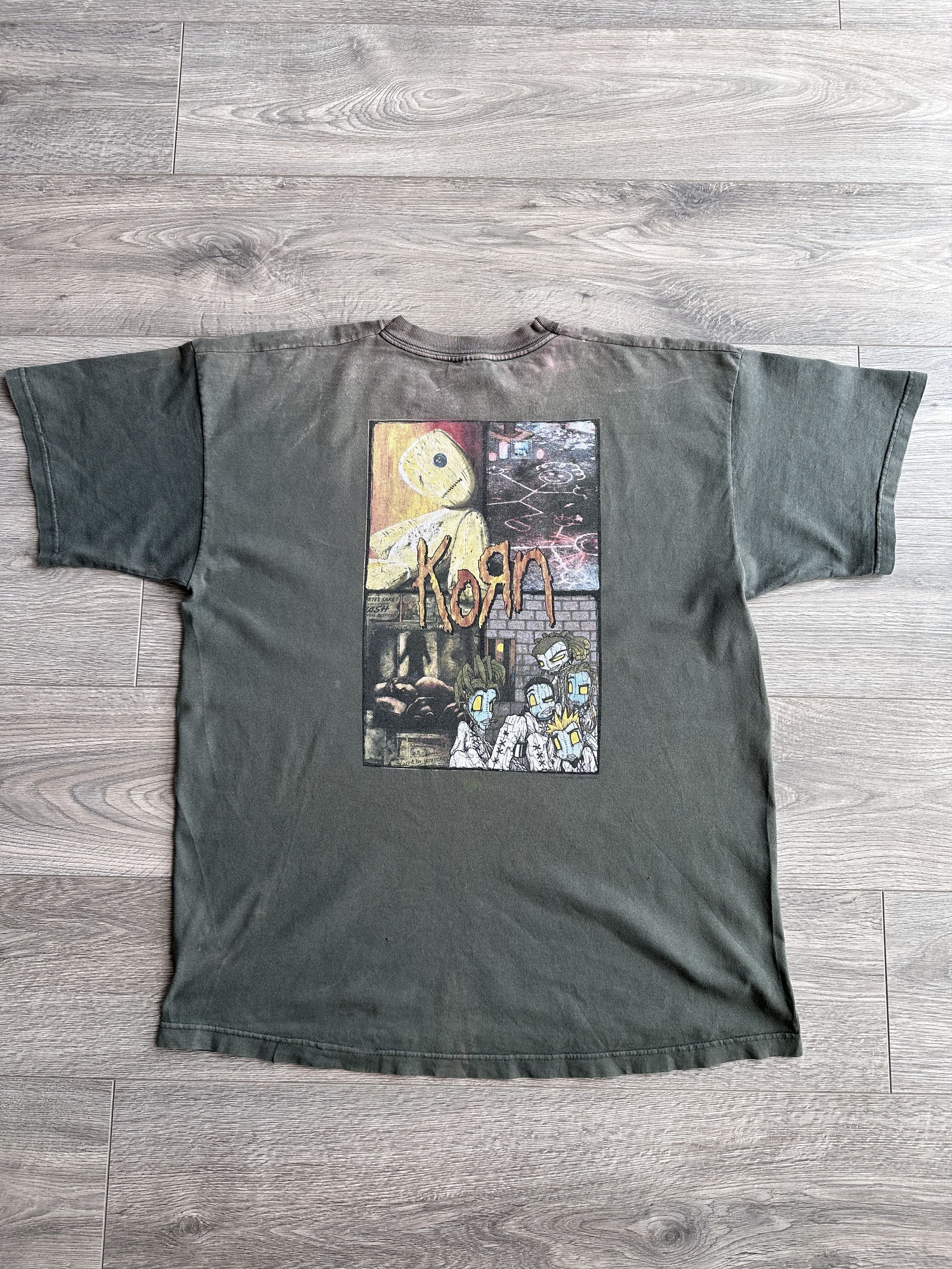 Band Tees × Vintage Korn vintage t shirt Size US XL / EU 56 / 4 - 1 Thumbnail
