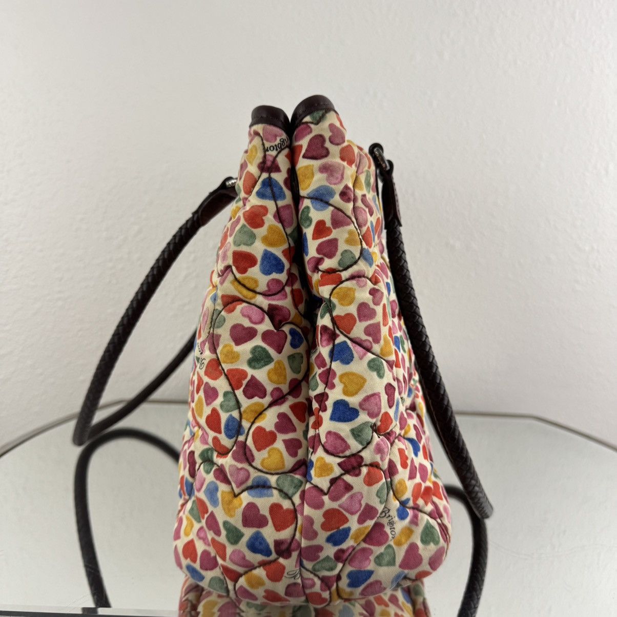Brighton BRIGHTON Multicolor Heart To Heart Quilted Shoulder Purse Size ONE SIZE - 8 Thumbnail