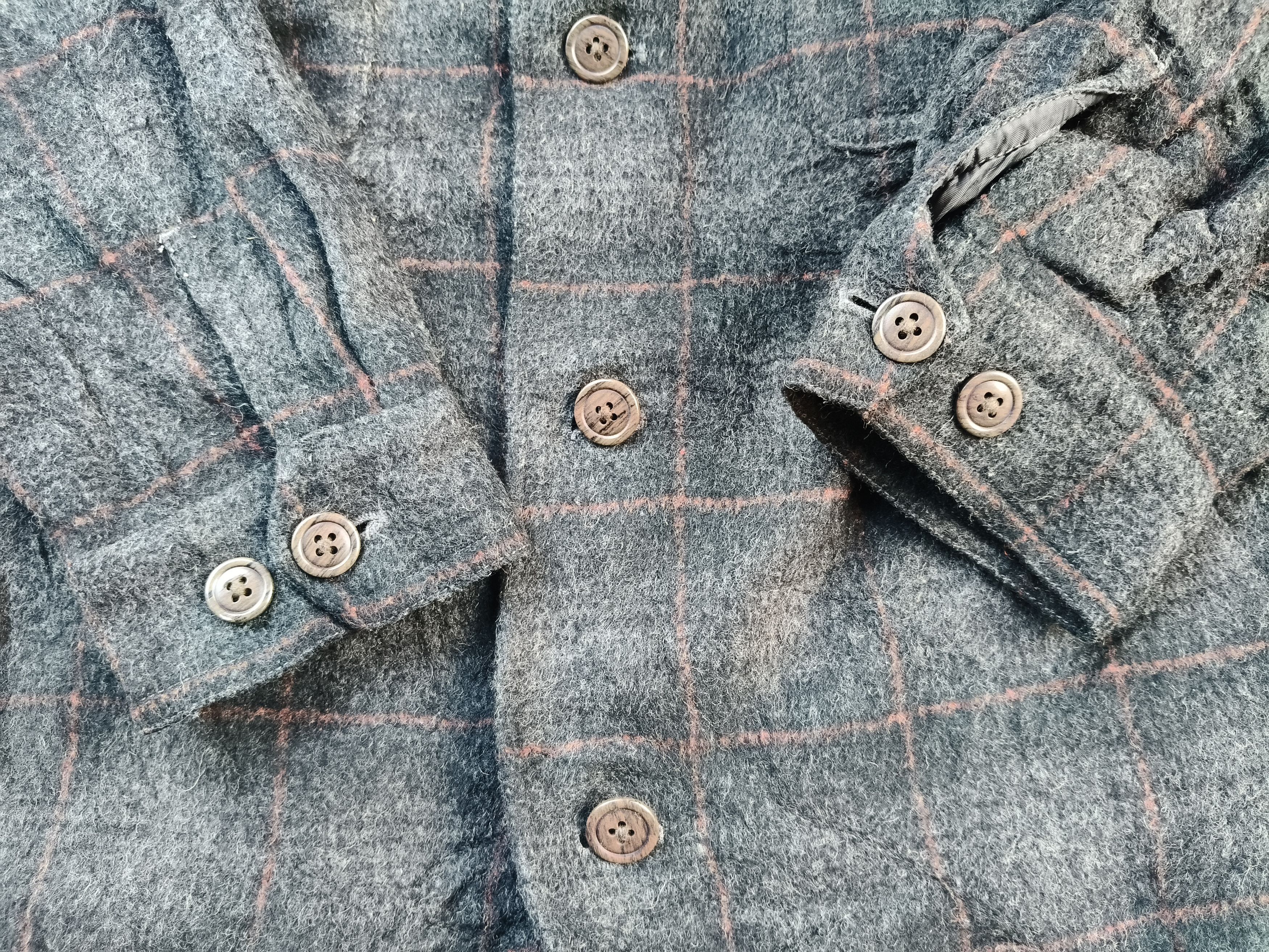 Japanese Brand Vintage Crocodile Wool Button Jacket Size US M / EU 48-50 / 2 - 9 Thumbnail