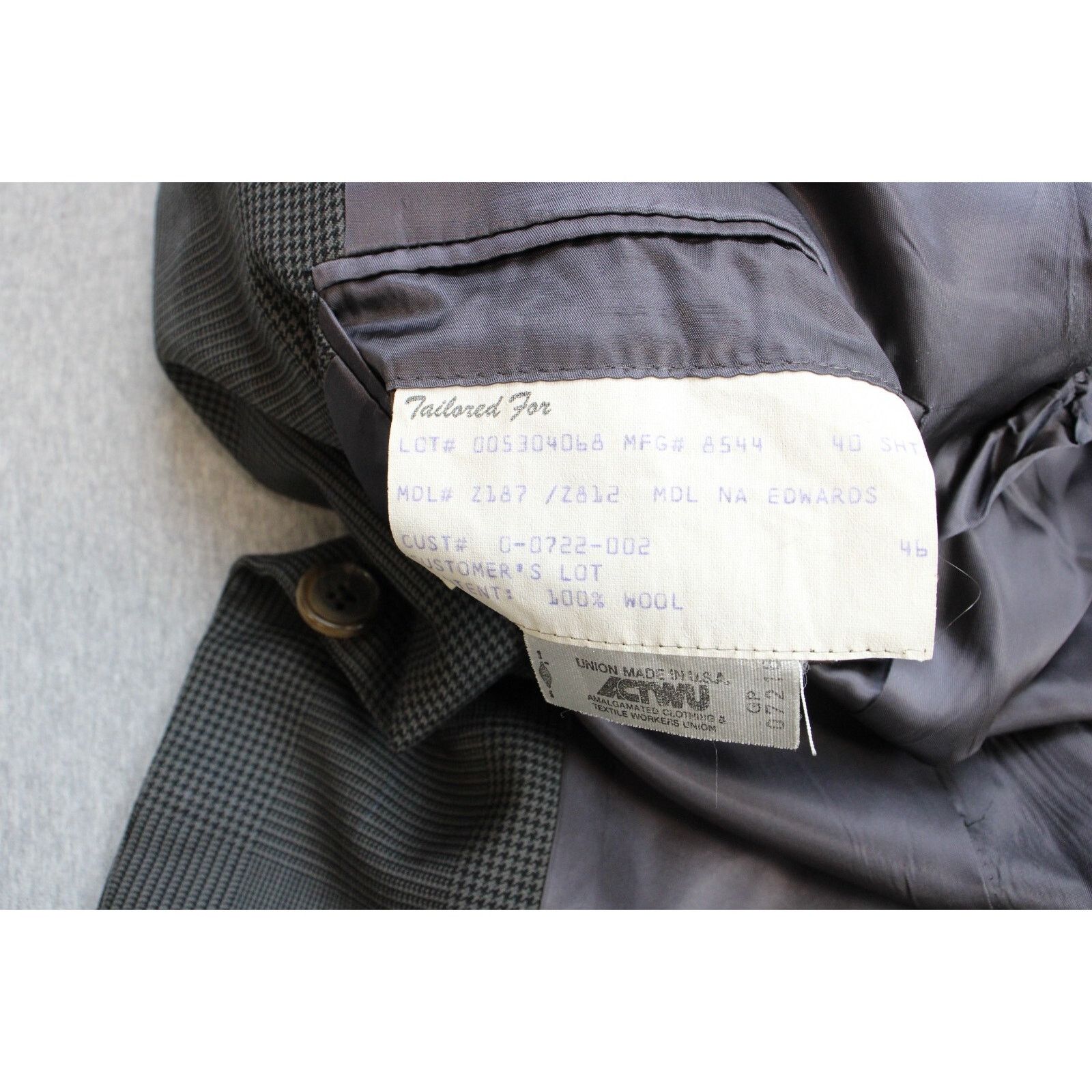 Hickey Freeman Hickey Freeman Blazer Men 40S Gray 100% Wool Size 40S - 4 Thumbnail