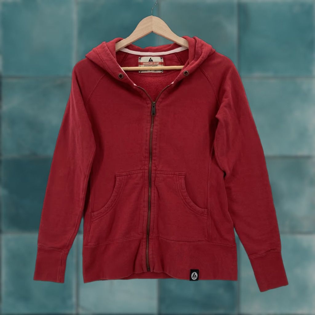 Vintage American Giant Hoodie Womens Small Full Zip Sweatshirt Jacket Travel Size S / US 4 / IT 40 - 1 Thumbnail