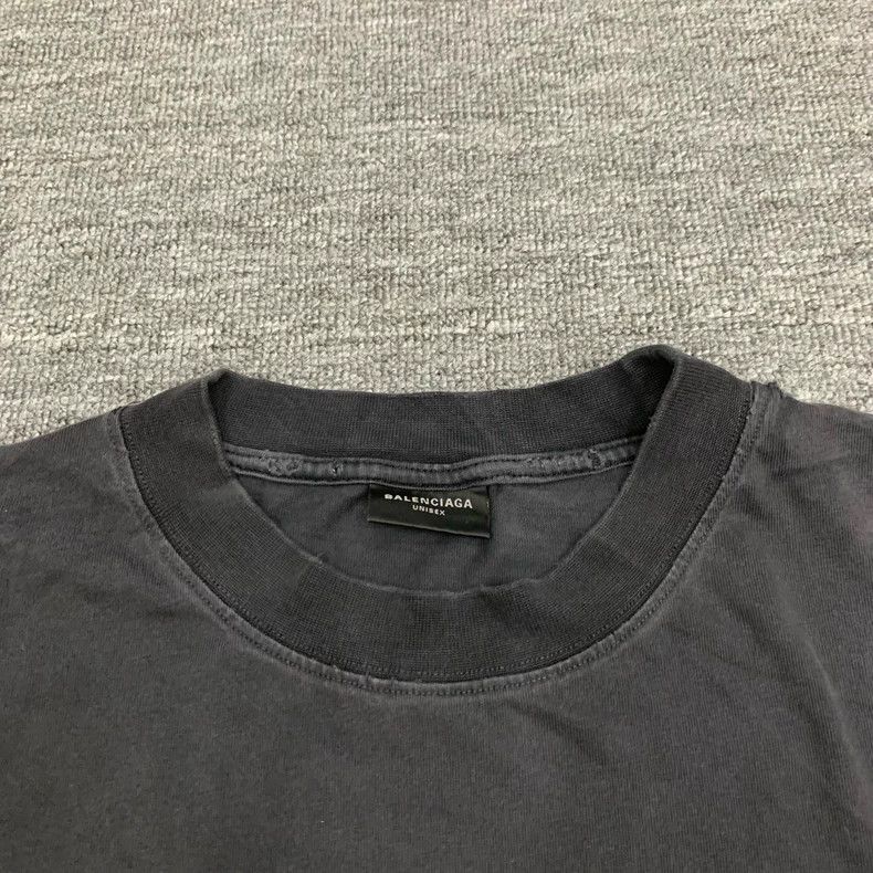 Balenciaga Balenciaga Black water-wash distressed 3B dissolved logo s Size US XL / EU 56 / 4 - 9 Thumbnail