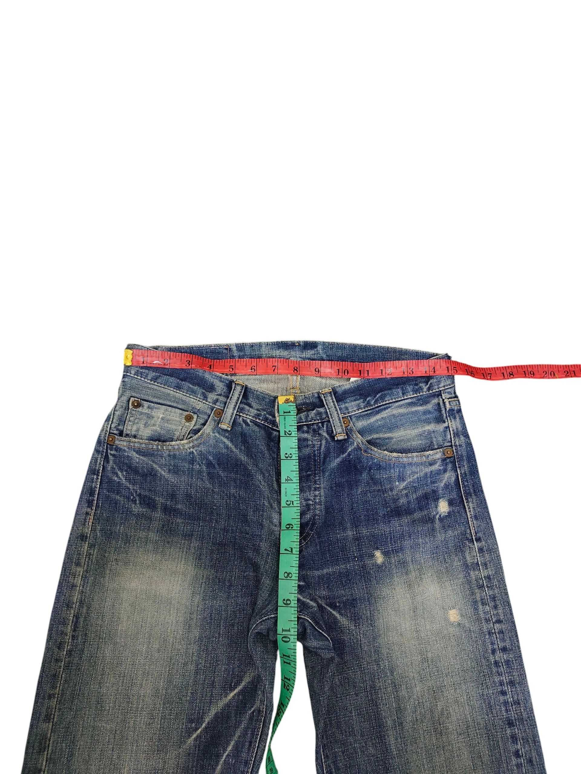 Comme des Garcons × Undercover Quadro Japan Clawmark Distress Faded Denim Jeans Size US 30 / EU 46 - 14 Thumbnail