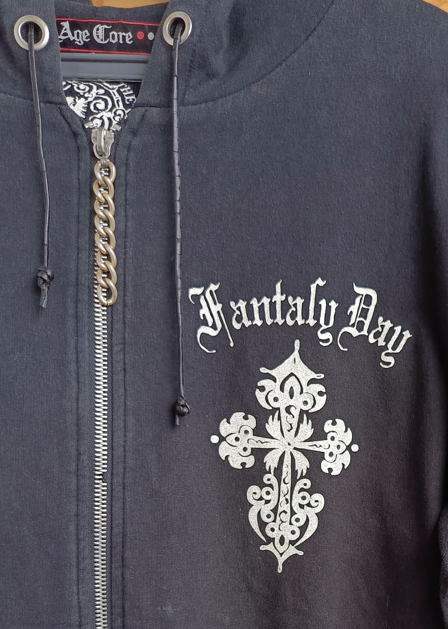 14th Addiction 🇯🇵Japanese Gothic Poem Cross STUDS SPIKE PUNK Hoodie Size US L / EU 52-54 / 3 - 3 Thumbnail