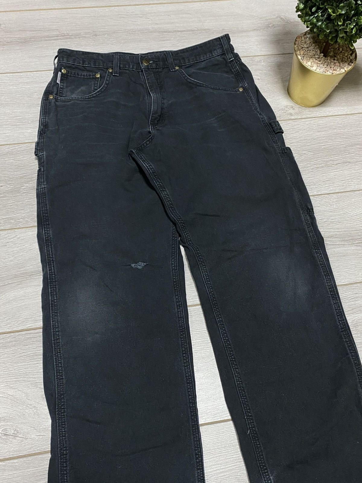Carhartt Carhartt vintage canvas pants jeans work distressed cargo Size US 32 / EU 48 - 9 Thumbnail