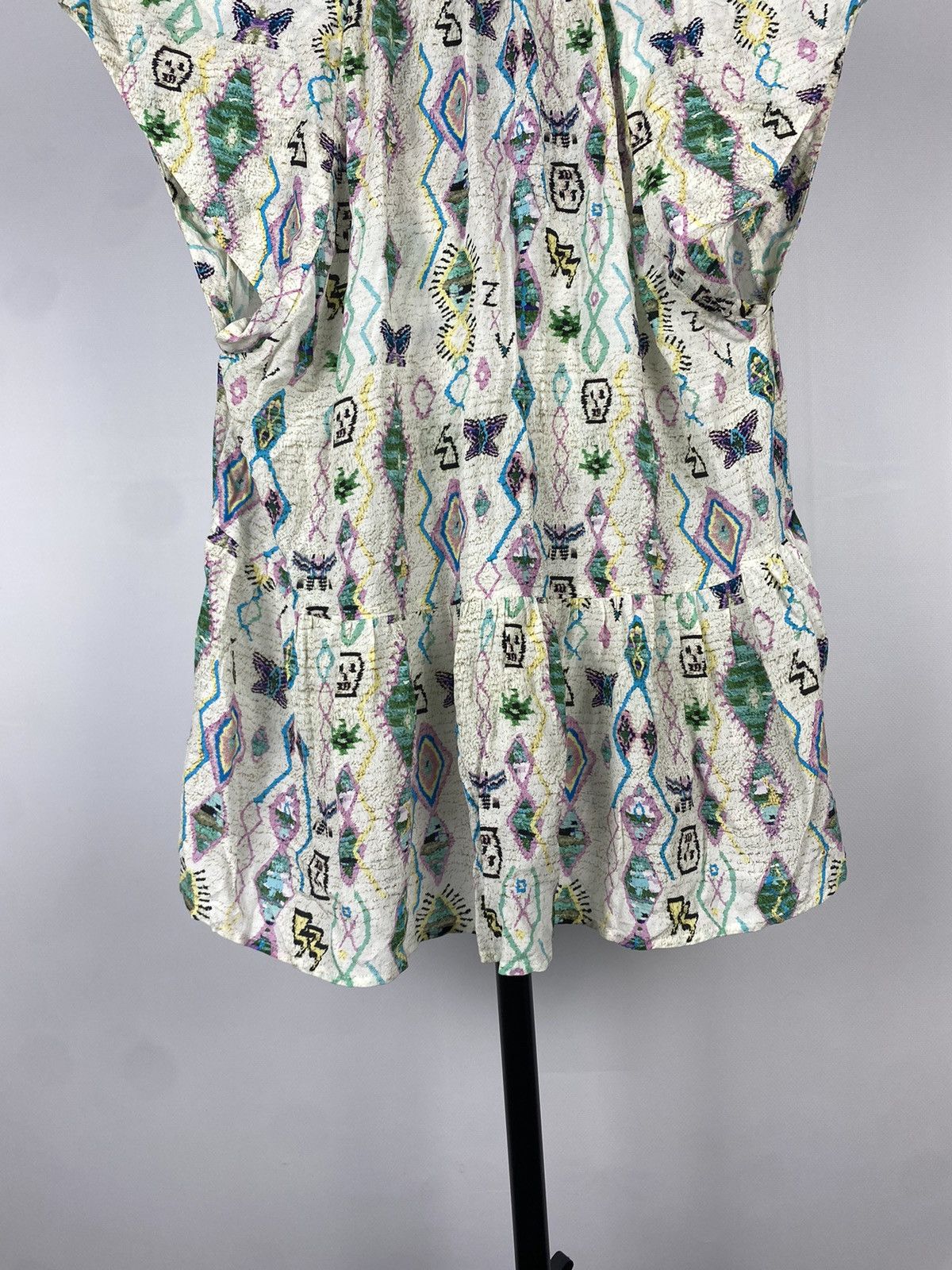 Designer × Zadig & Voltaire Zadig&Voltaire Monogram Graphic Print Blouse Size L / US 10 / IT 46 - 8 Thumbnail