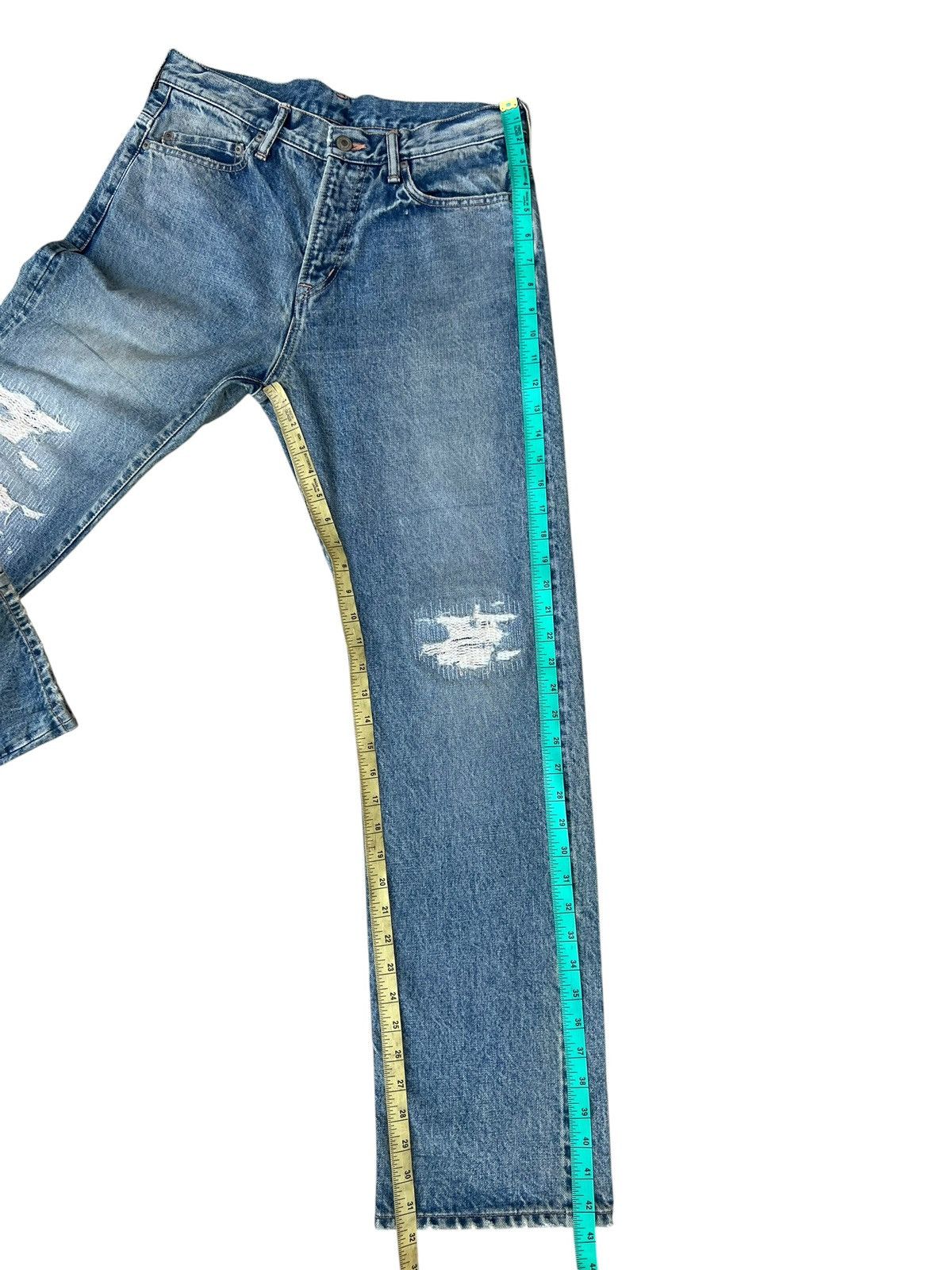 RATS JAPAN Vintage Rats Japan Distress Thick Denim Selvedge Jeans Size US 31 - 6 Thumbnail