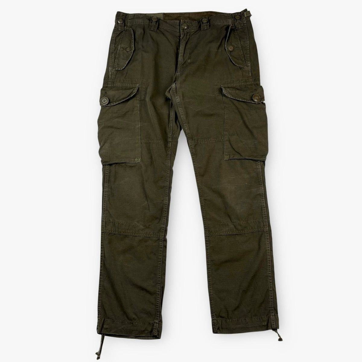 Polo Ralph Lauren Polo Ralph Lauren Slub Canvas Cargo Outdoor Pants in Olive Size US 34 / EU 50 - 3 Thumbnail