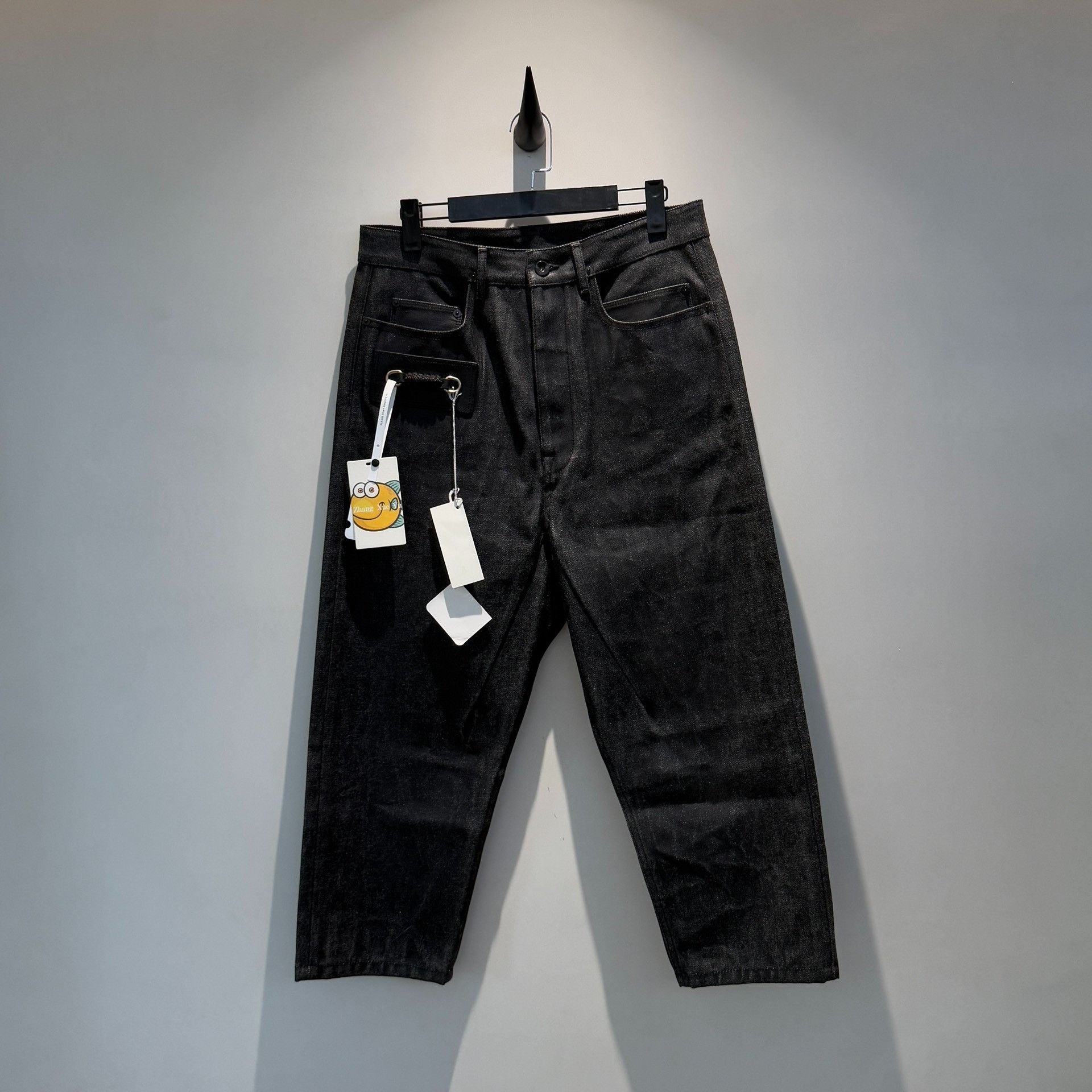 Rick Owens rick owens Denim patchwork cowhide style cropped jeans 2501 Size US 32 / EU 48 - 1 Thumbnail