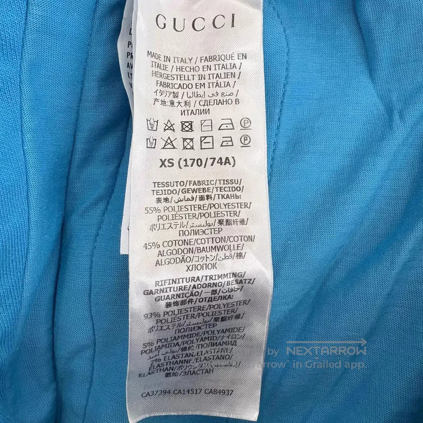 Gucci Blue Striped Jogger Pants with Cuffed Ankles. Size US 28 / EU 44 - 5 Thumbnail