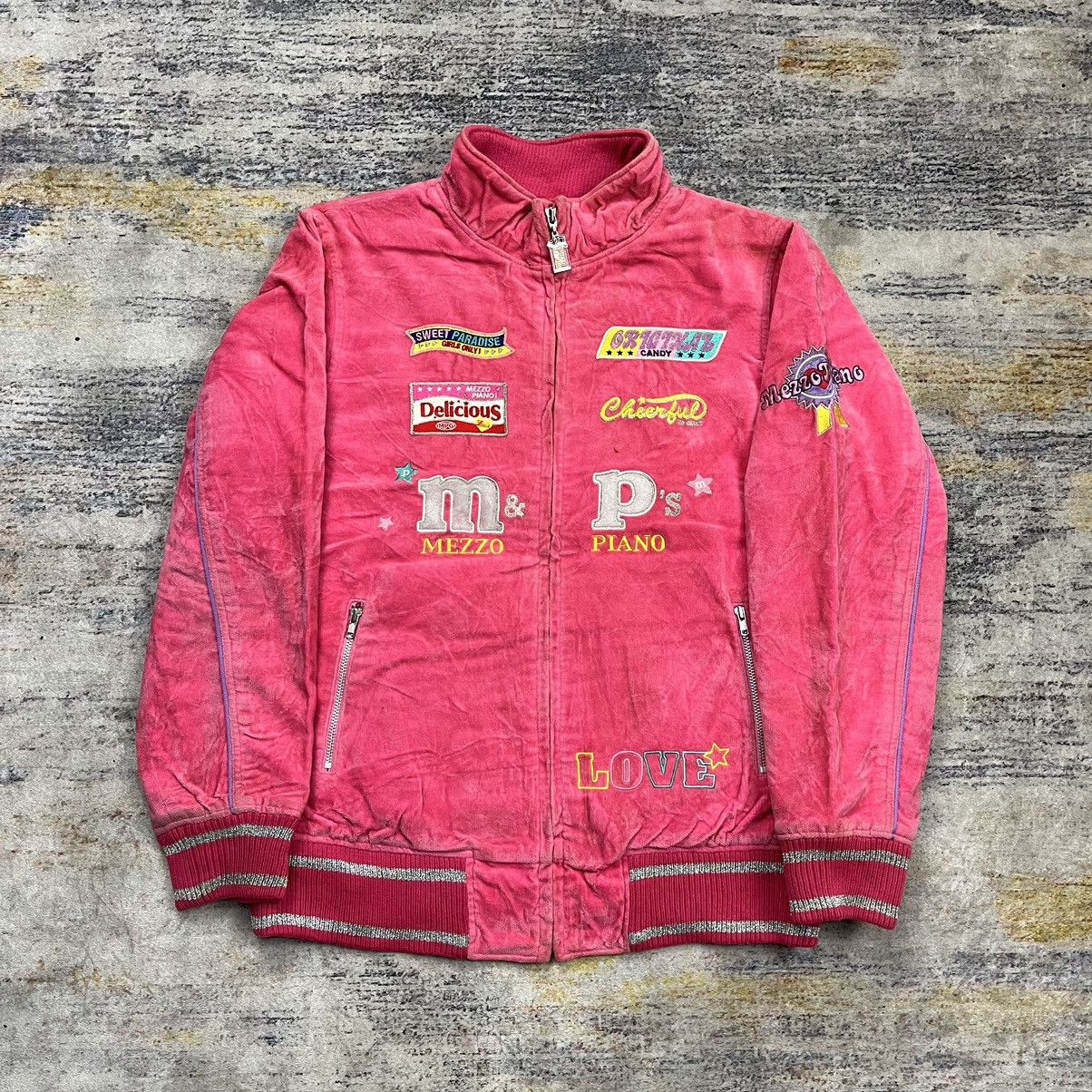 Angel Blue × Hysteric Glamour × Japanese Brand Vintage y2k 90s Mezzo Piano pop patches velvet jacket Size L / US 10 / IT 46 - 1 Thumbnail