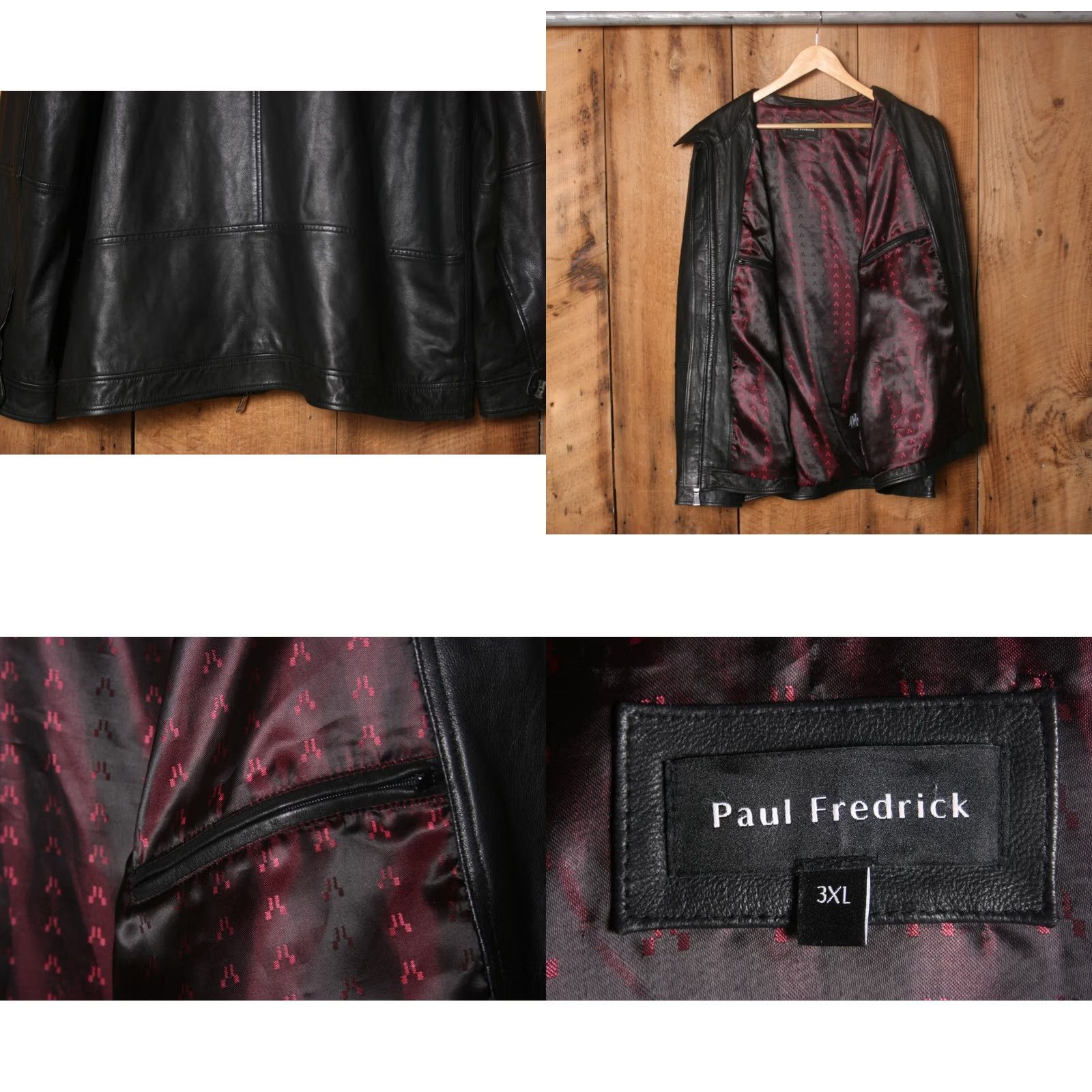 Vintage PAUL FREDRICK Buttery Soft Black Leather Jacket Sz. 3XL Jacket Mens Bomber Zip Leather Black 3XL Size US XXL / EU 58 / 5 - 8 Thumbnail