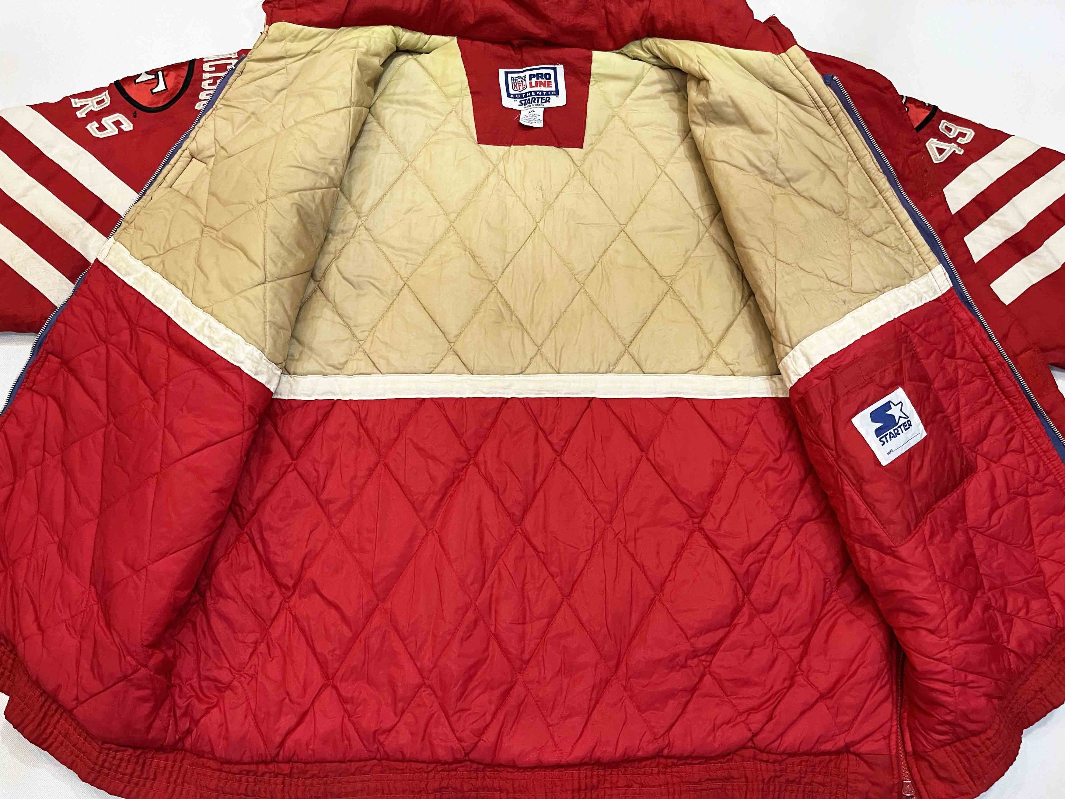 NFL × Starter Vintage Starter NFL San Francisco 49ers Hoodie Puffer Jacket Size US XXL / EU 58 / 5 - 9 Thumbnail