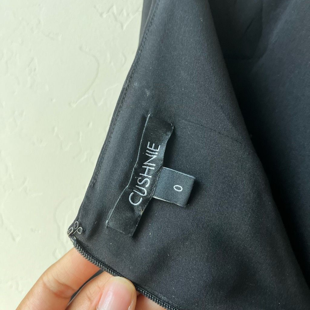 Other CUSHNIE Blouse Chiffon Halter Neck Open Back Black Top Size Size XS / US 0-2 / IT 36-38 - 6 Thumbnail