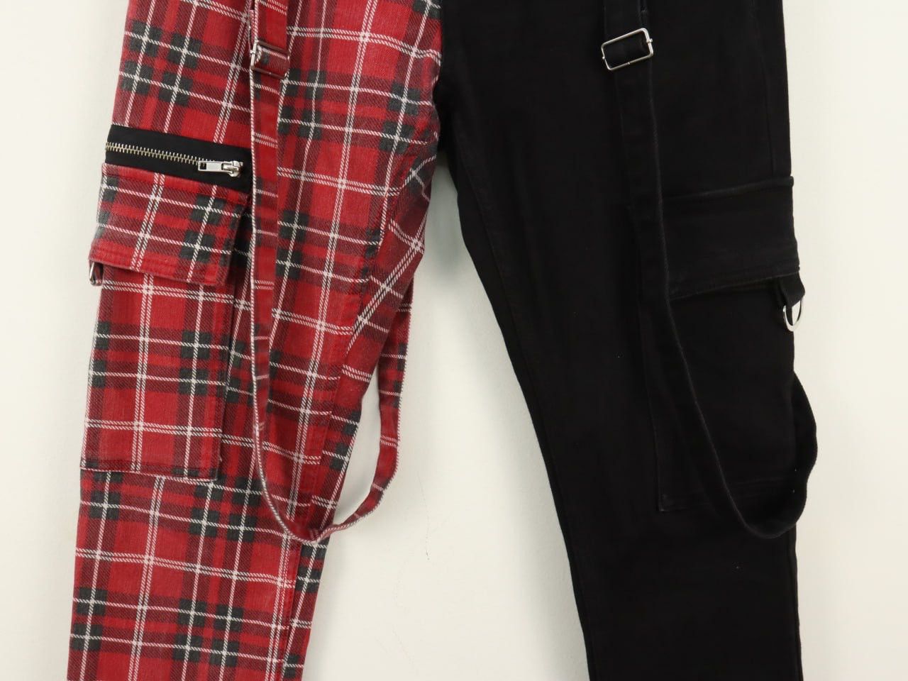 Japanese Brand Bondage Punk Tartan Plaid Hybrid Pant Size US 33 - 11 Thumbnail
