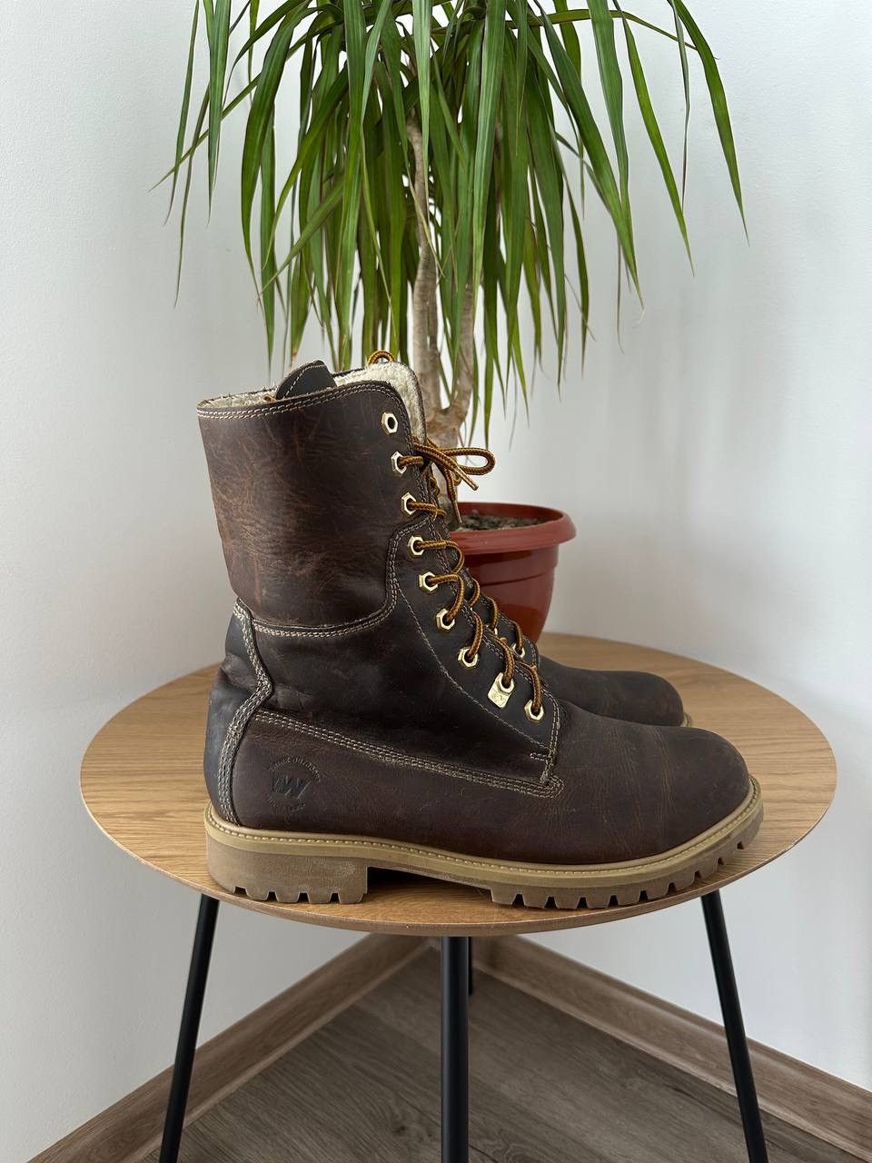 Japanese Brand × Vintage Vintage Weinbrenner Brown Leather Boots Size US 9.5 / EU 42-43 - 4 Thumbnail