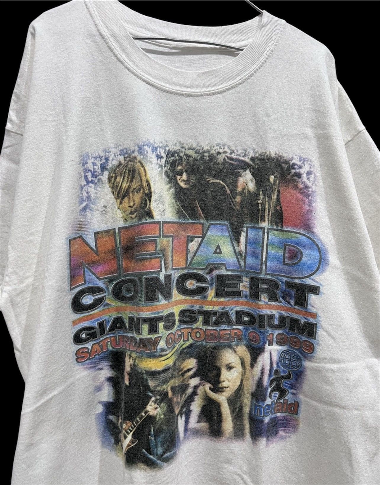 Rap Tees Vintage 90s NetAid Busta Rhymes Puff Daddy Mary J Blige XL Size US XL / EU 56 / 4 - 2 Thumbnail
