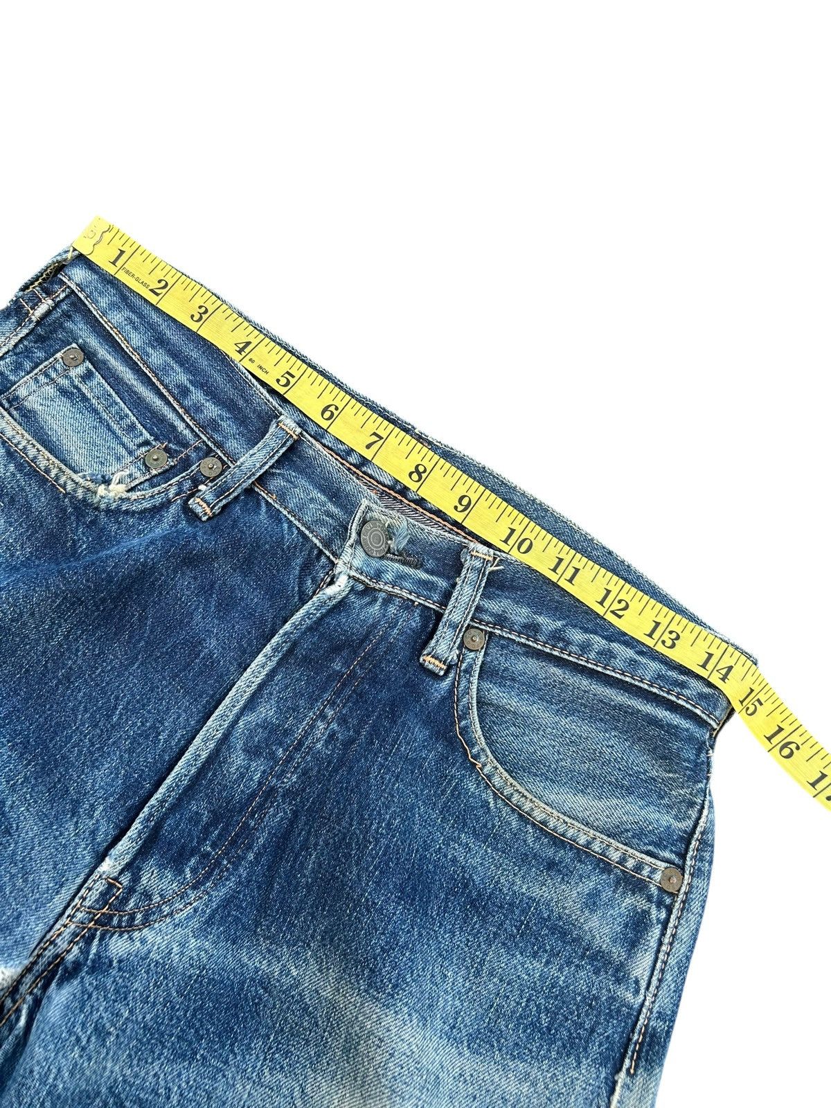 Full Count & Co. × Kapital × Vintage Vintage Full Count Selvedge Distressed Denim Jeans Size US 29 - 18 Thumbnail