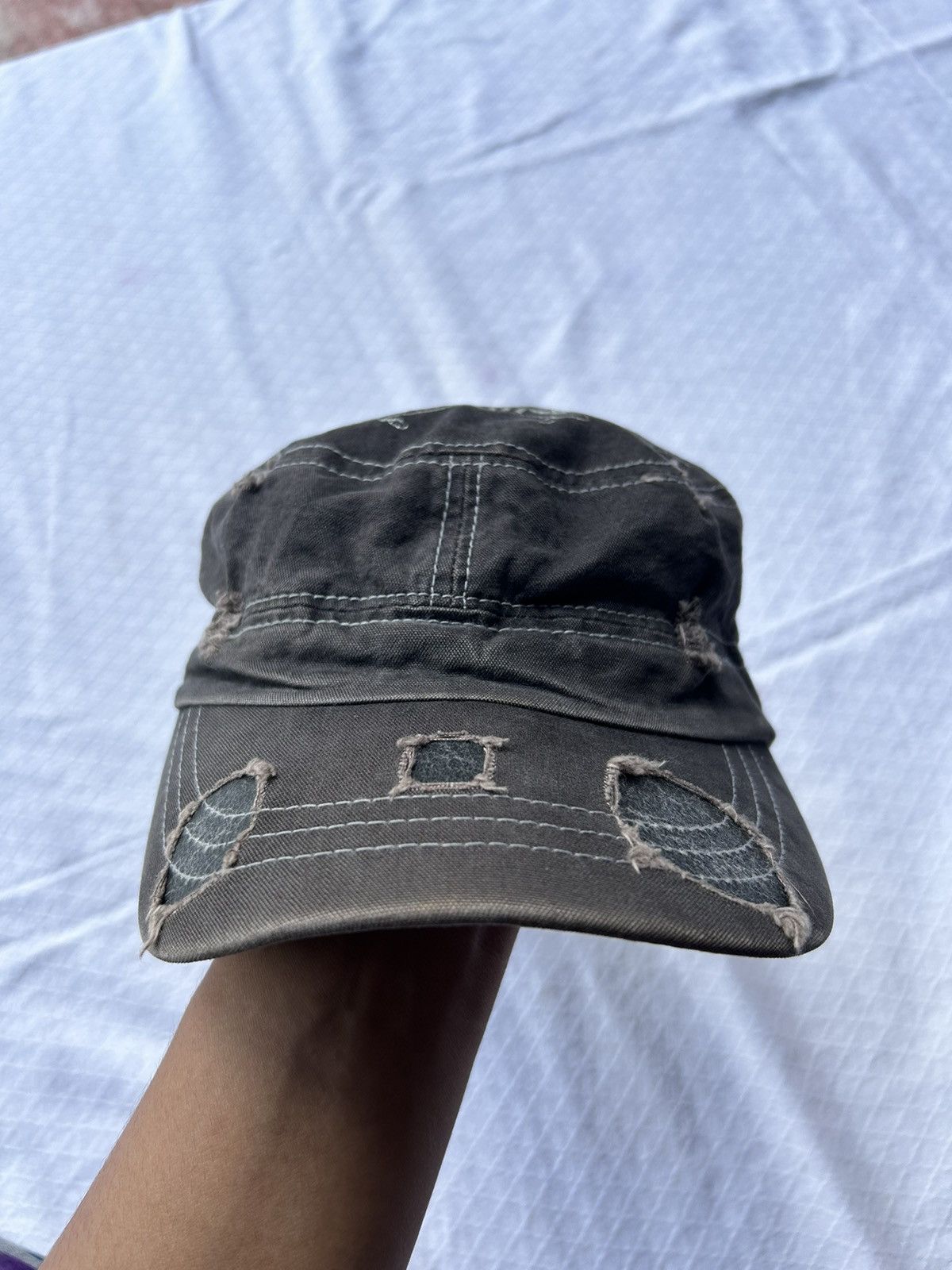 14th Addiction Distressed Skull Wing California Hats Size ONE SIZE - 3 Thumbnail