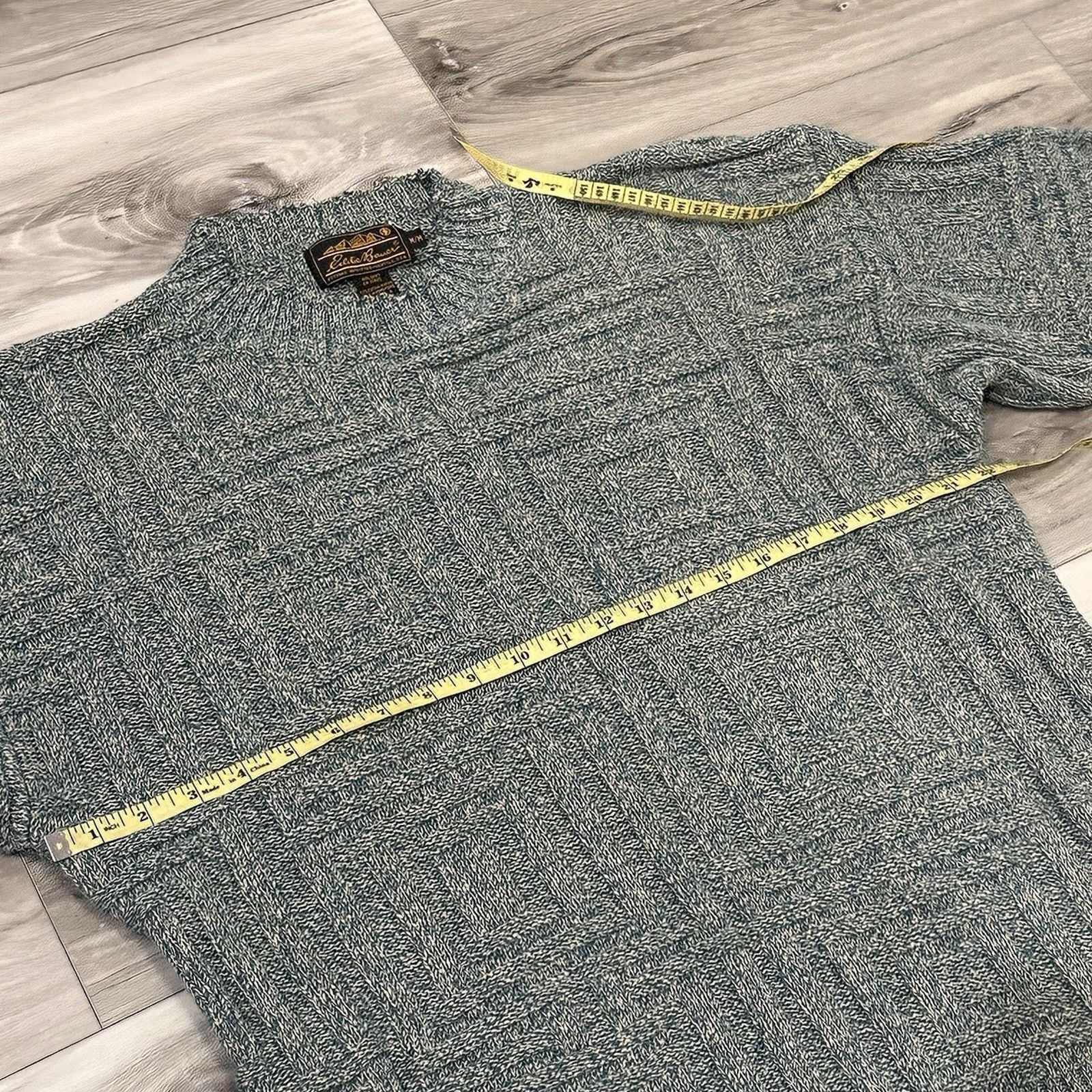 Eddie Bauer VTG 90s Eddie Bauer Sweater Men's Medium Geometric Green Size US M / EU 48-50 / 2 - 6 Thumbnail