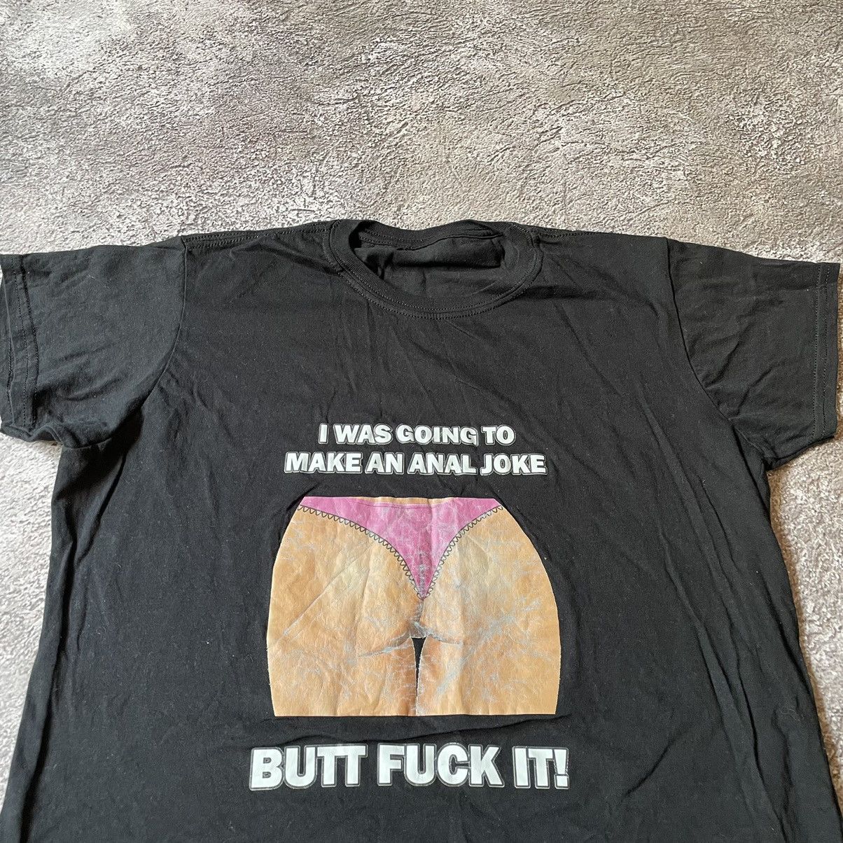 Vintage Vintage Y2K Graphic Tee Funny Crude Print Streetwear Baggy M Size US M / EU 48-50 / 2 - 5 Thumbnail