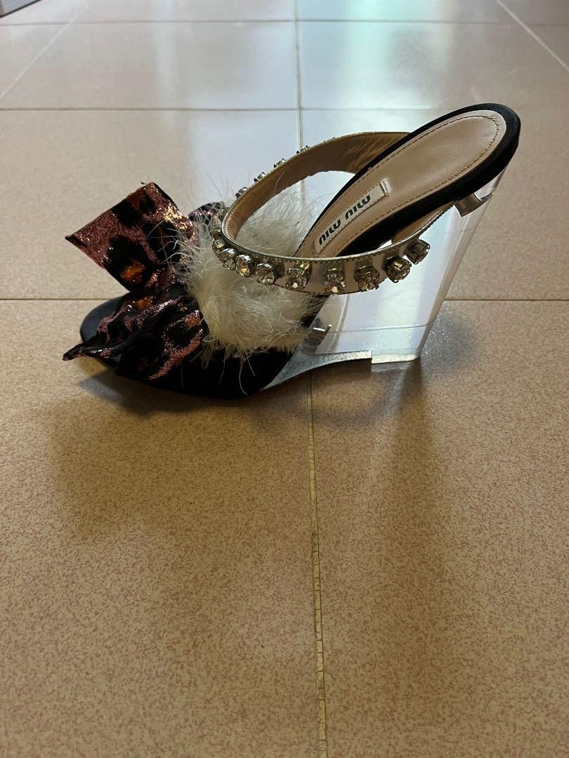 Miu Miu Miu Miu clear Wedge Heels Size US 9 / IT 39 - 3 Thumbnail